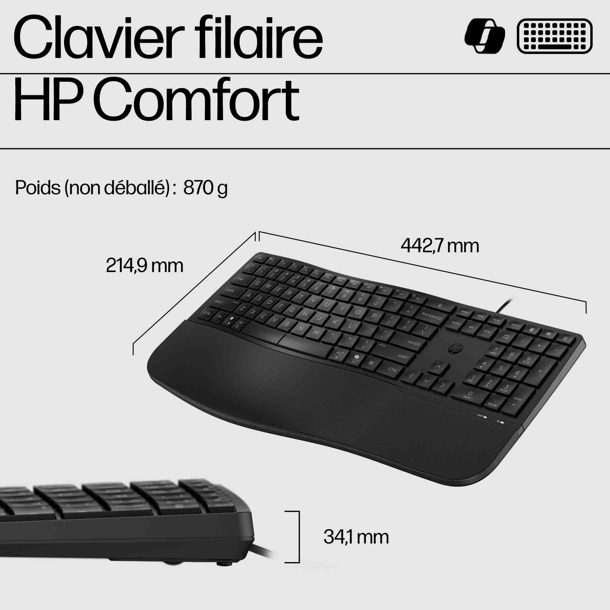 HP 480 CFT WD KBD FR