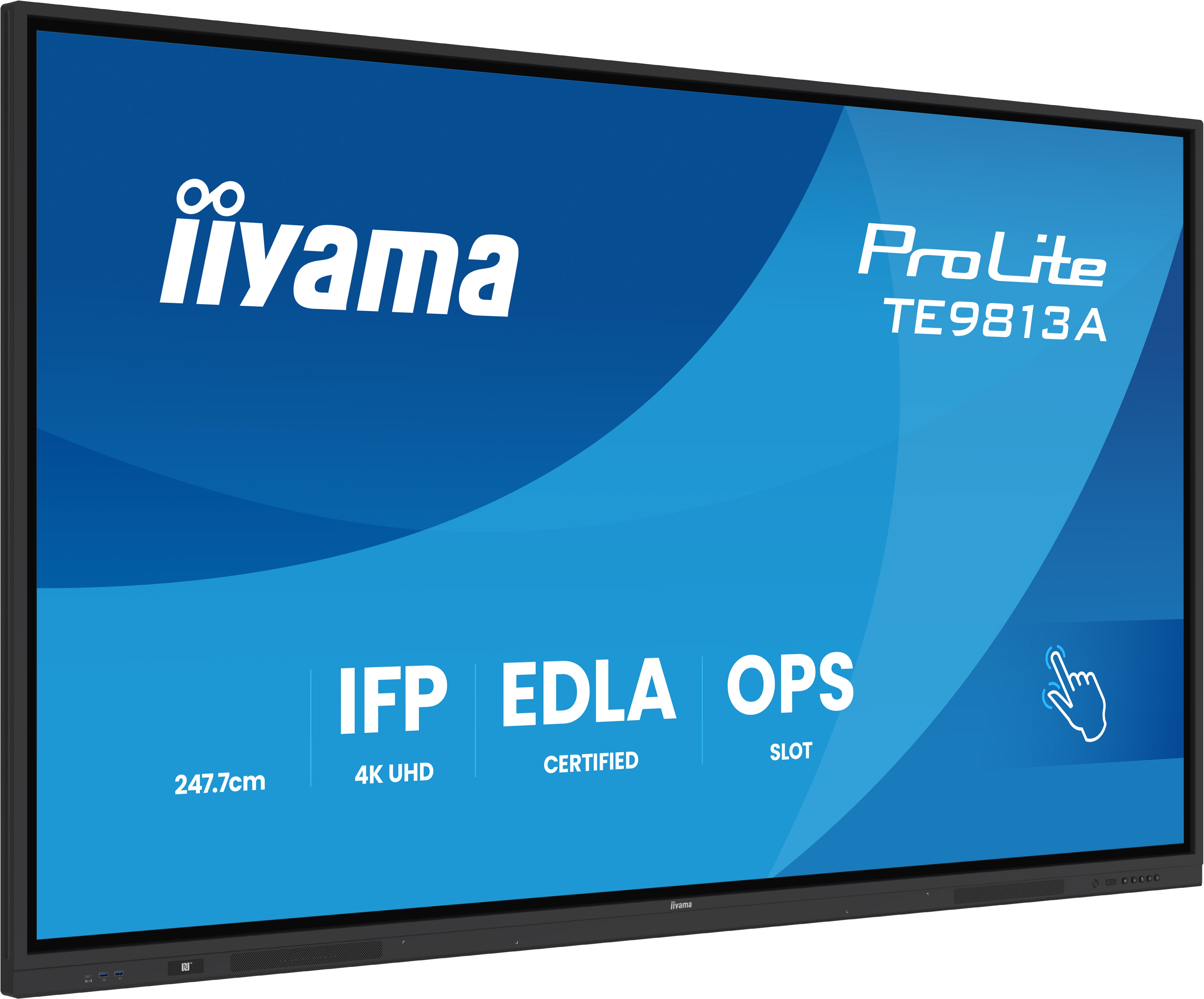 98" IPS 4K 16:9 Google EDLA cert. IFP