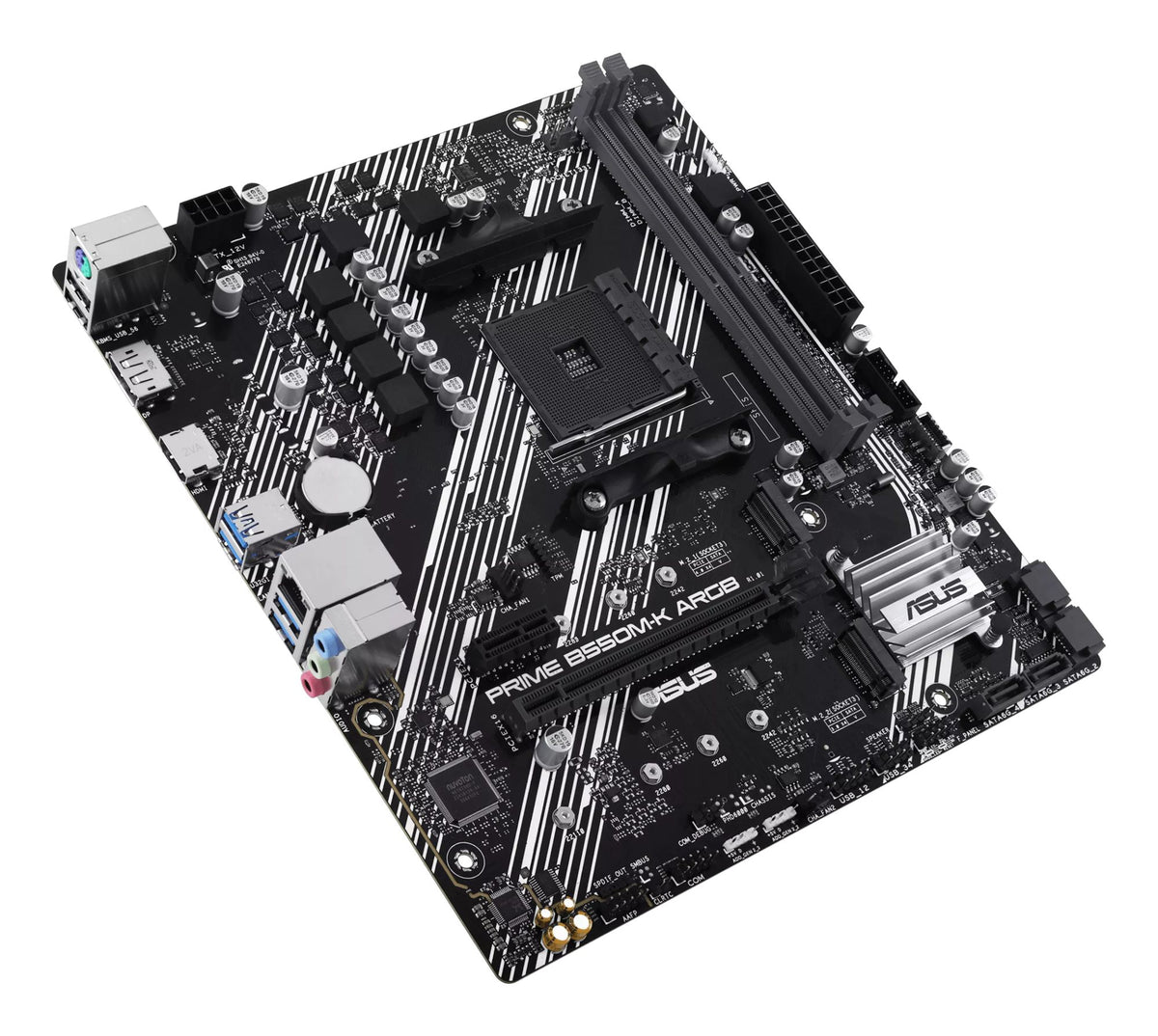 ASUS PRIME B550M-K ARGB AM4 2DDR4 microATX 4xSATA MB 1xHDMI 2.1 1xDP 1.4 2xM.2
