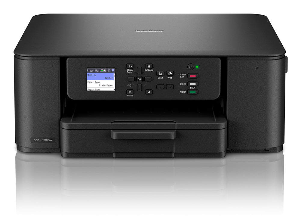 BROTHER DCP-J1310DW Compact 3-in-1 wireless inkjet printer with duplex print 16ppm