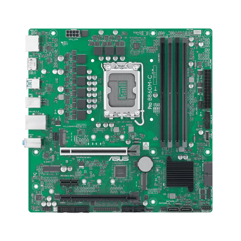 ASUS PRO B860M-C-CSM Intel LGA 1851 mATX motherboard DDR5 PCIe 5.0 2xM.2 1xHDMI 2xDisplayPort