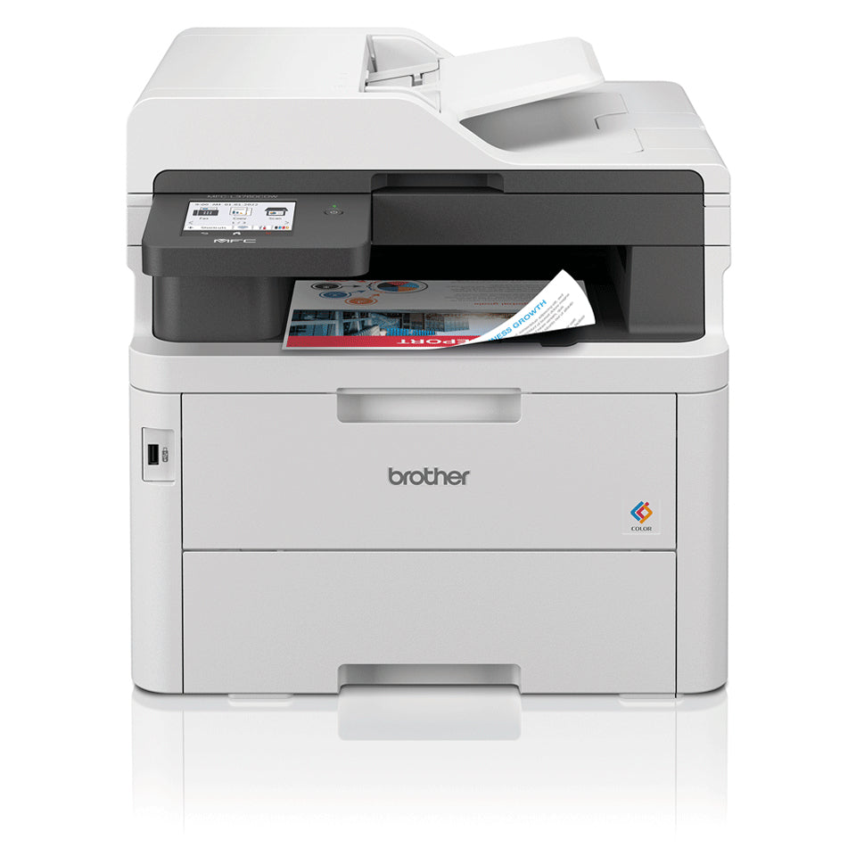 BROTHER MFC-L3760CDW MFP colour LED A4 26ppm copy 26ppm print 250 sheets USB 2.0 Gigabit LAN Wi-Fi USB host