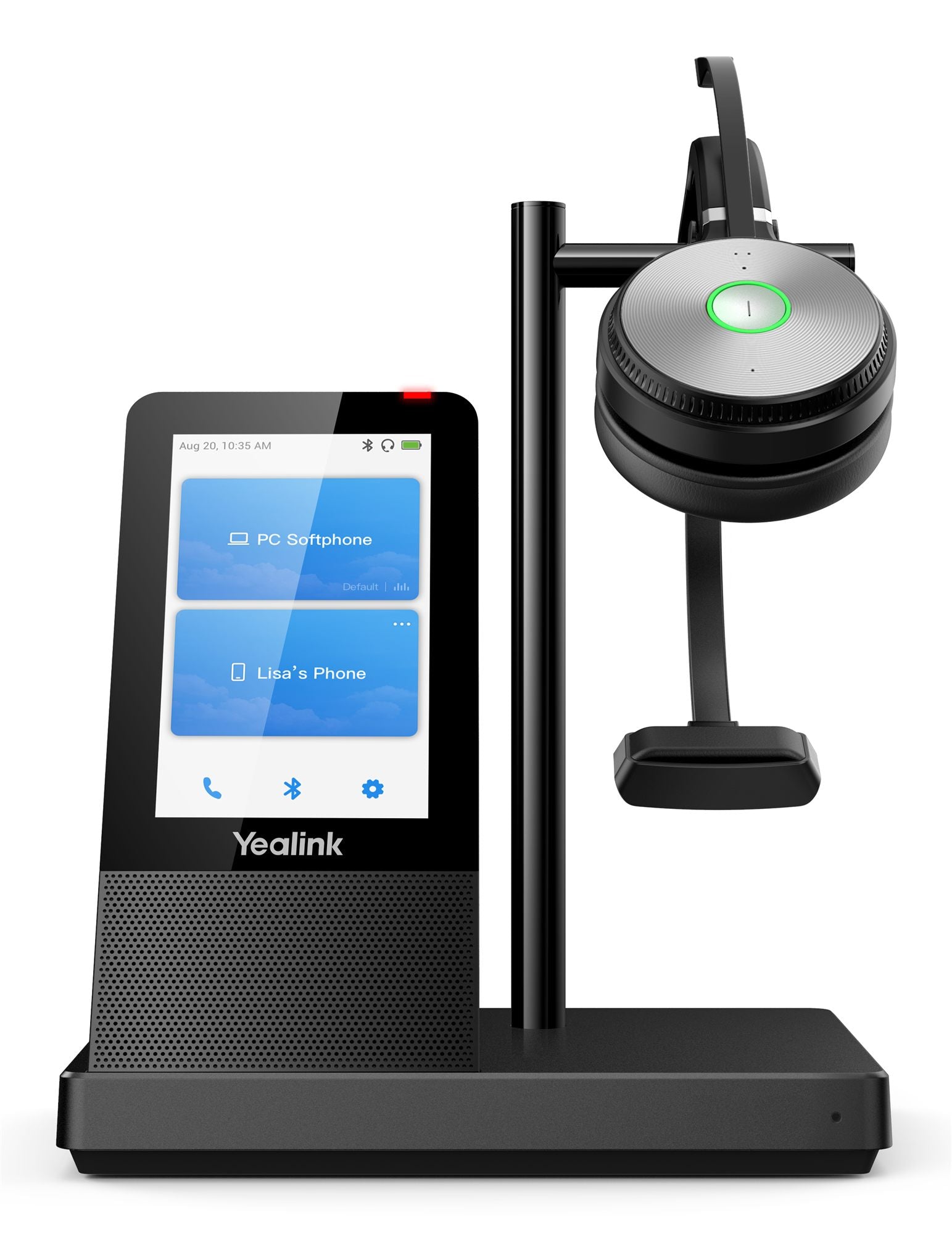 Yealink 1308007 WH66 Mono UC-DECT Casque sans fil Noir