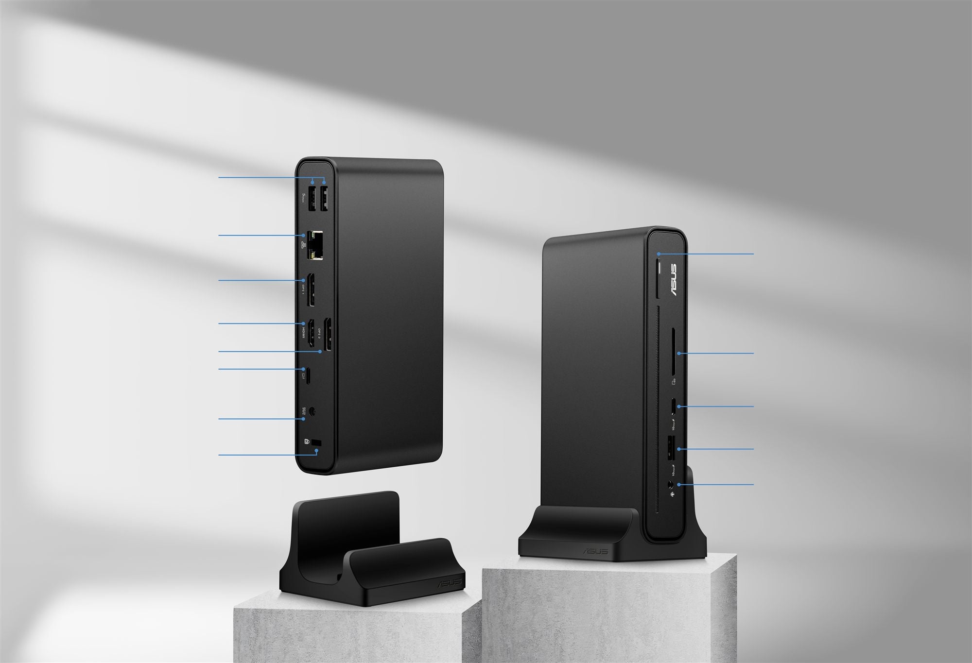 ASUS DC301 3 Display USB-C Docking - Station d'accueil USB-C Triple écran - Chargeur 150w