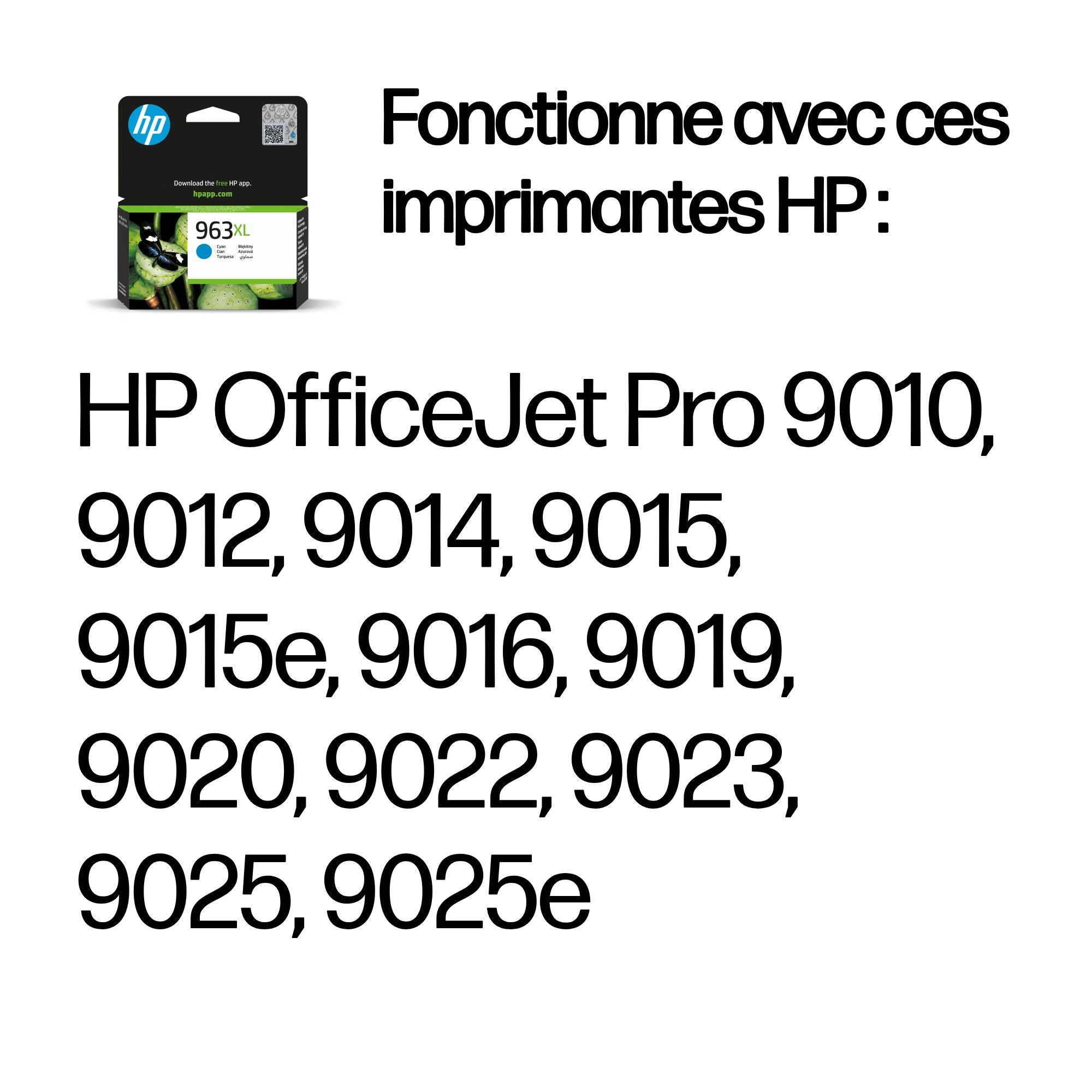 HP 963XL Haute capacité encre Cyan