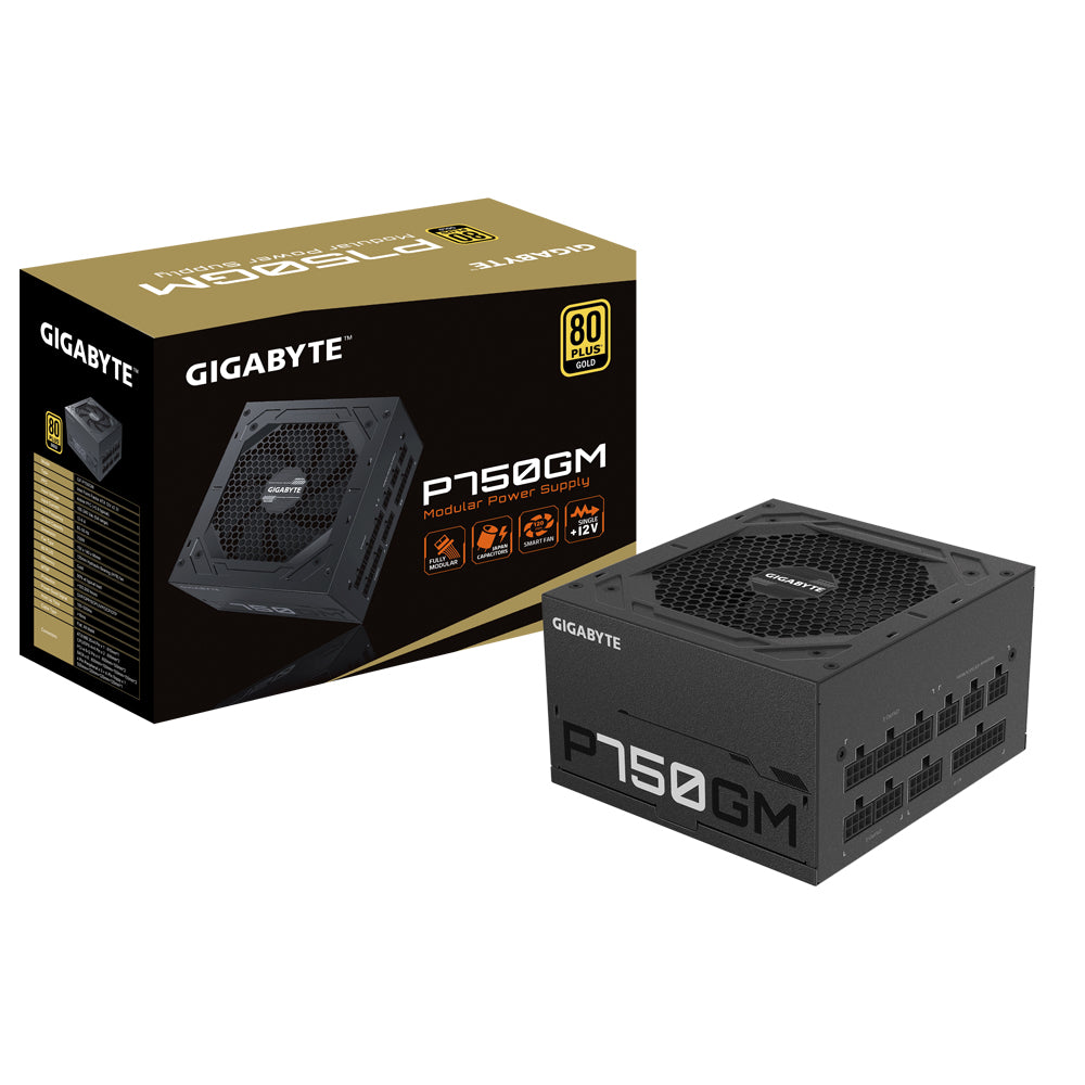 Gigabyte P750GM - 750 W - 100 - 240 V - 50 - 60 Hz - 12-6 A - Actif - 16 ms