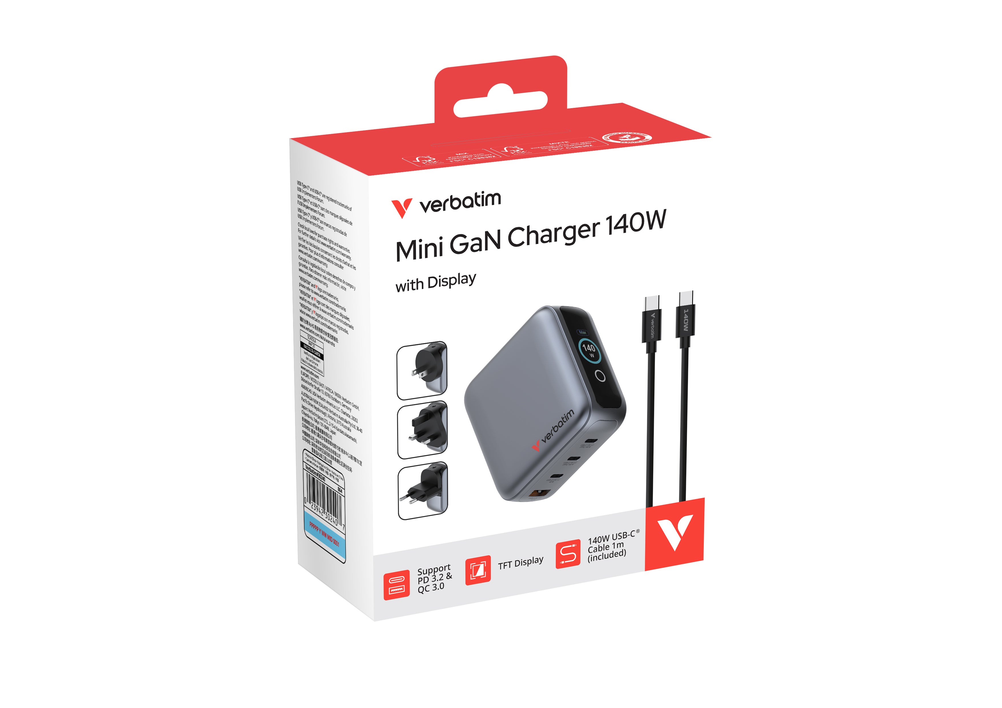 Mini GaN Charger 140W with Display