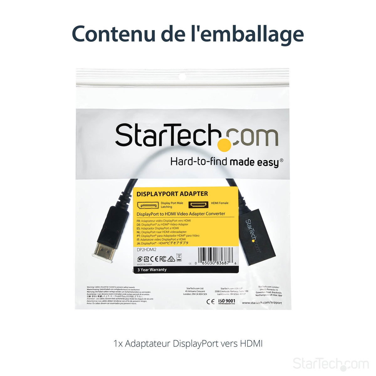 DisplayPort to HDMI Video Converter