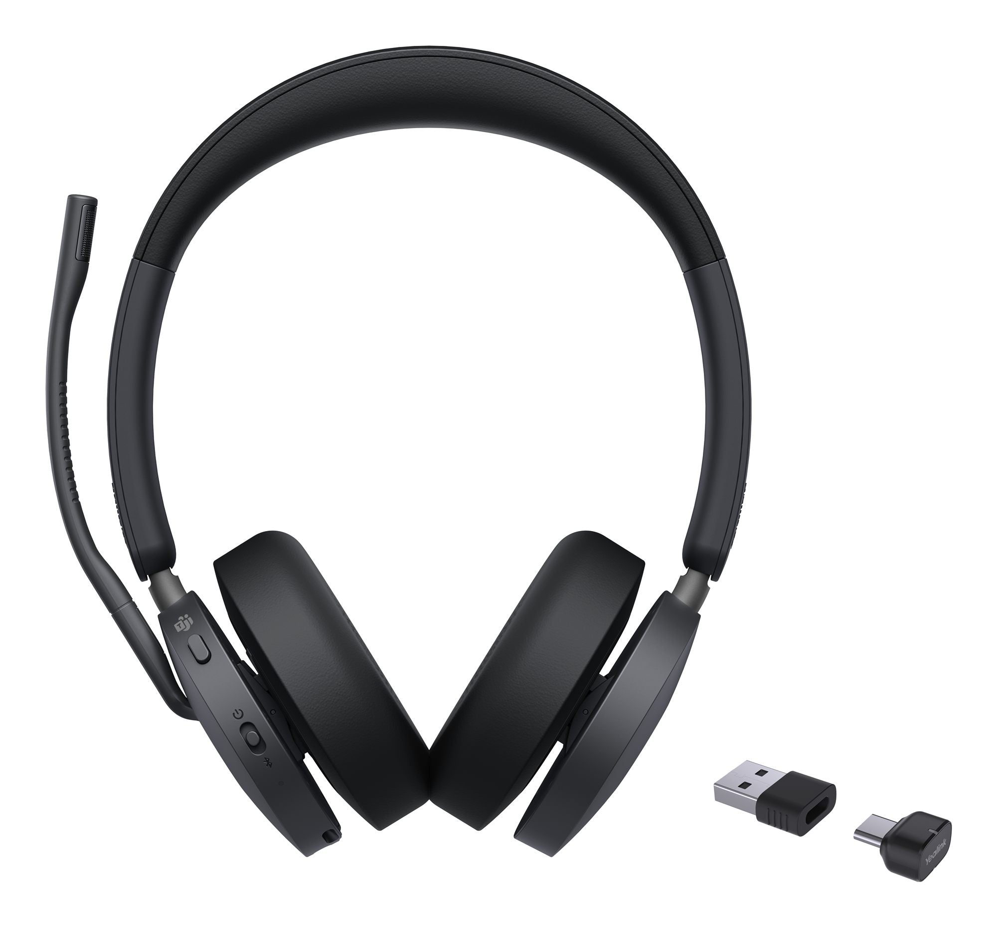 Yealink BH74 Teams USB-C/A Sans fil Arceau Bureau/Centre d'appels USB Type-C / USB Type-A Bluetooth Noir