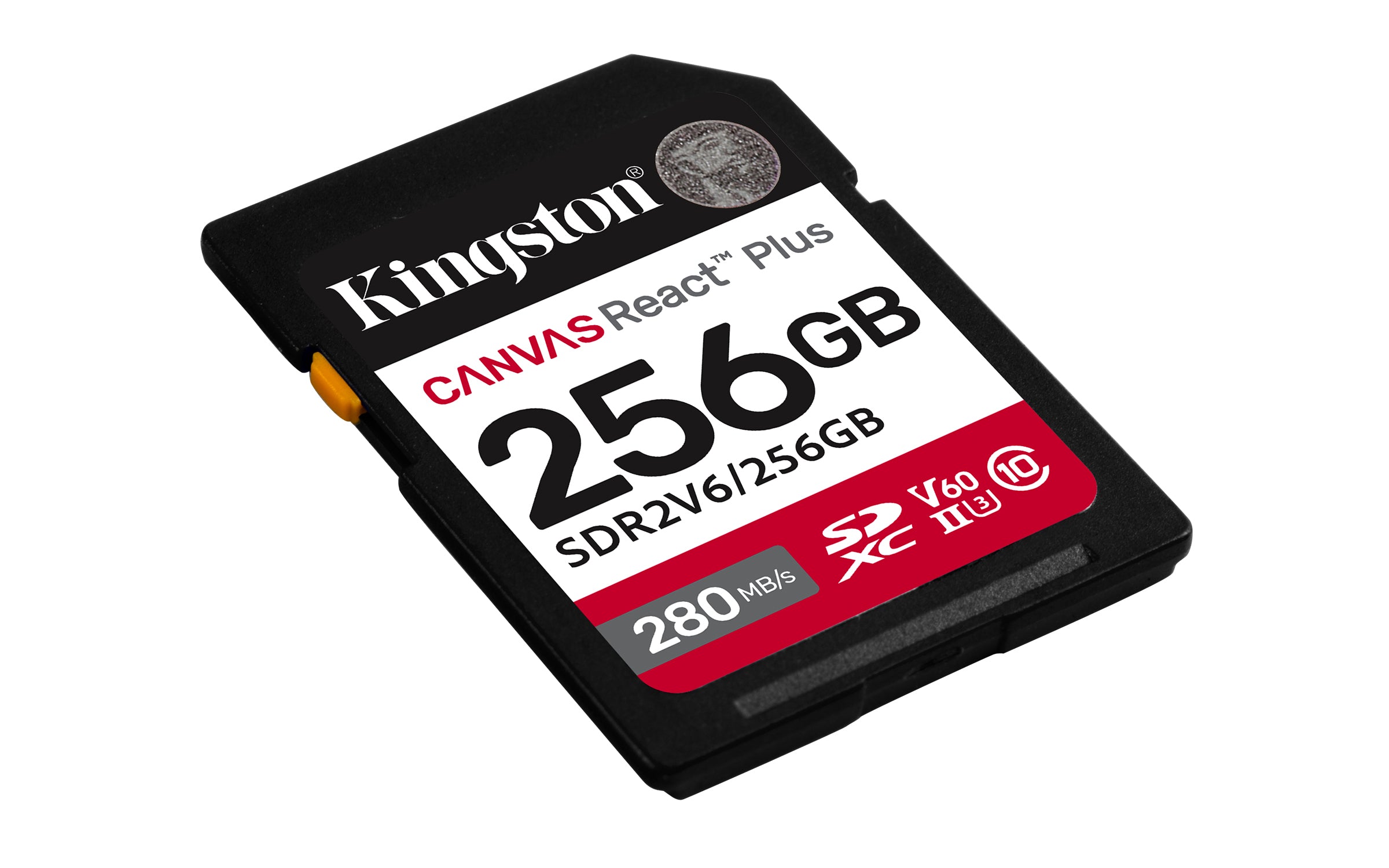 KINGSTON 256Go Canvas React Plus SDXC UHS-II 280R/150W U3 V60 for Full HD/4K