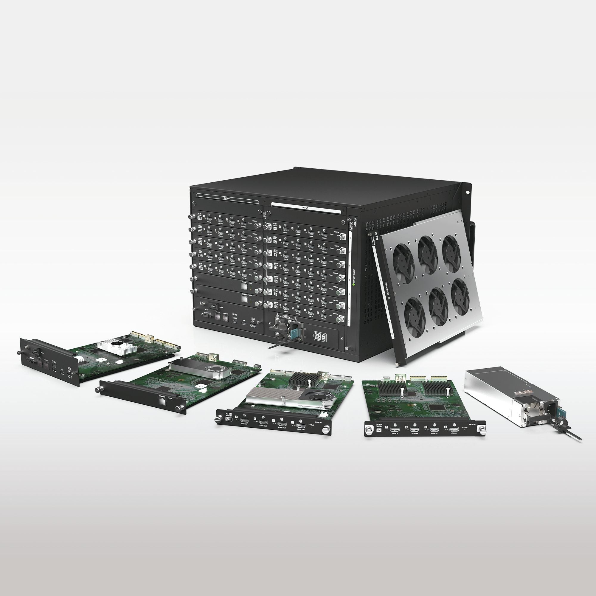 ATEN VW3620-AT-G processeur pour mur d'écran Noir 573,4 W