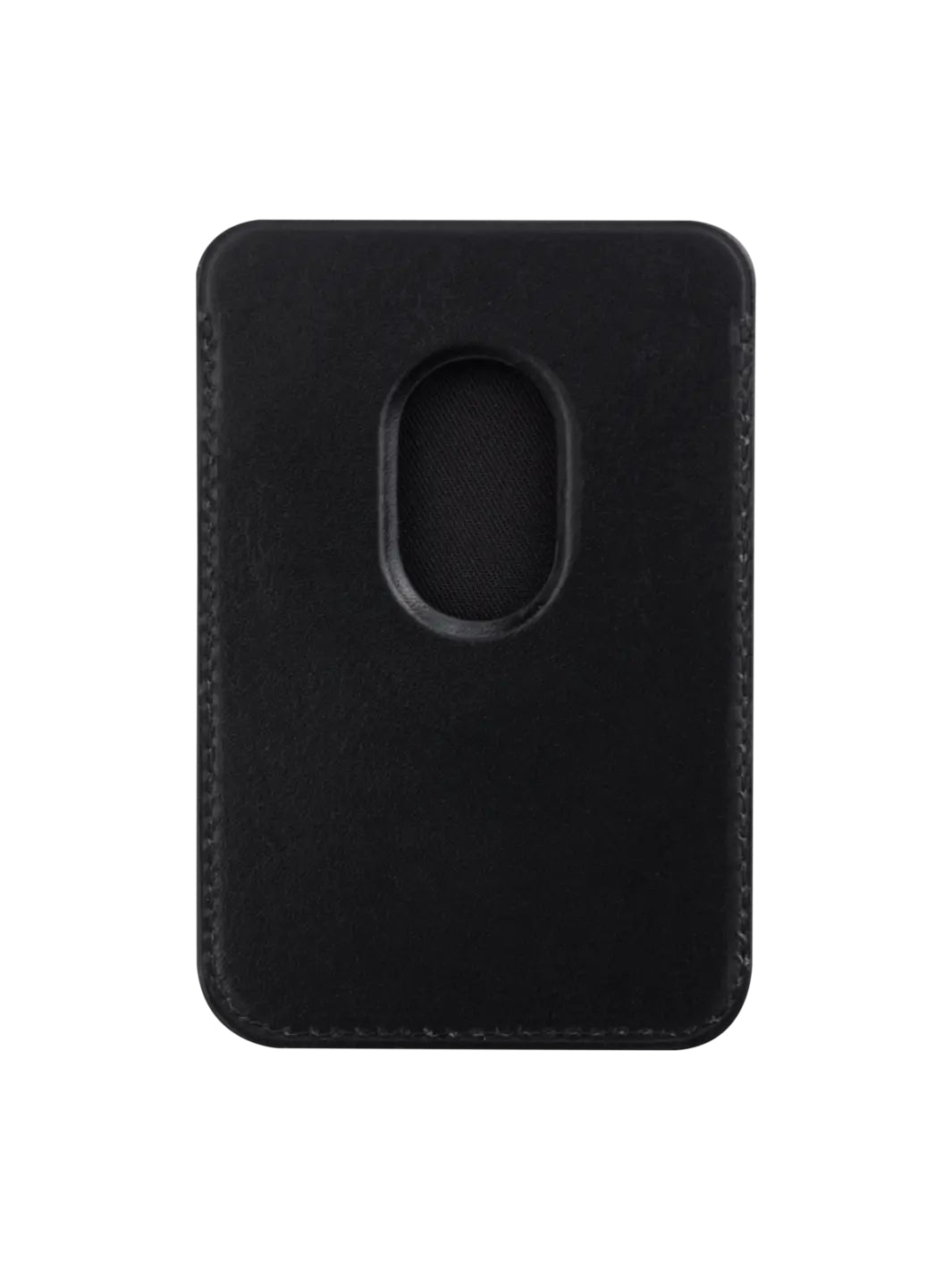 Leather wallet with MagSafe BLK