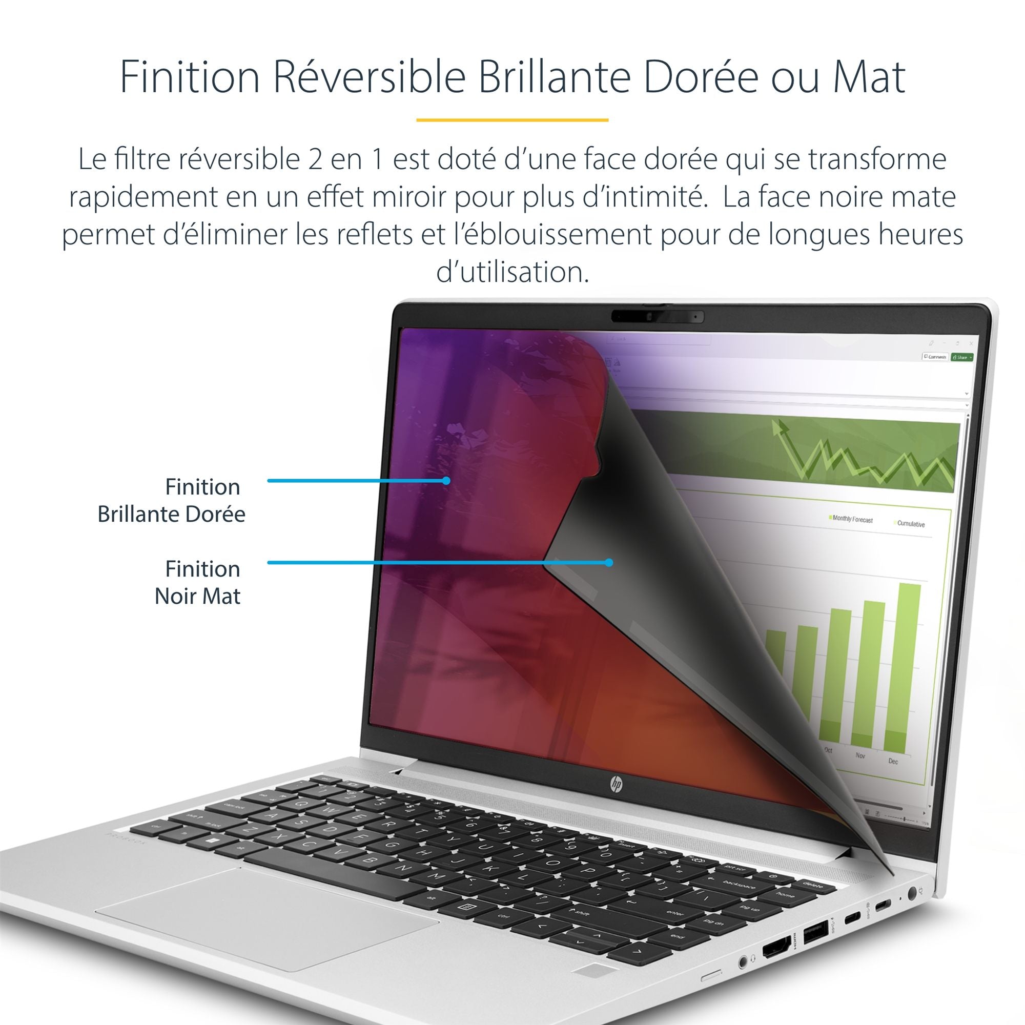 15.6in Gold Laptop Privacy Screen/Filter