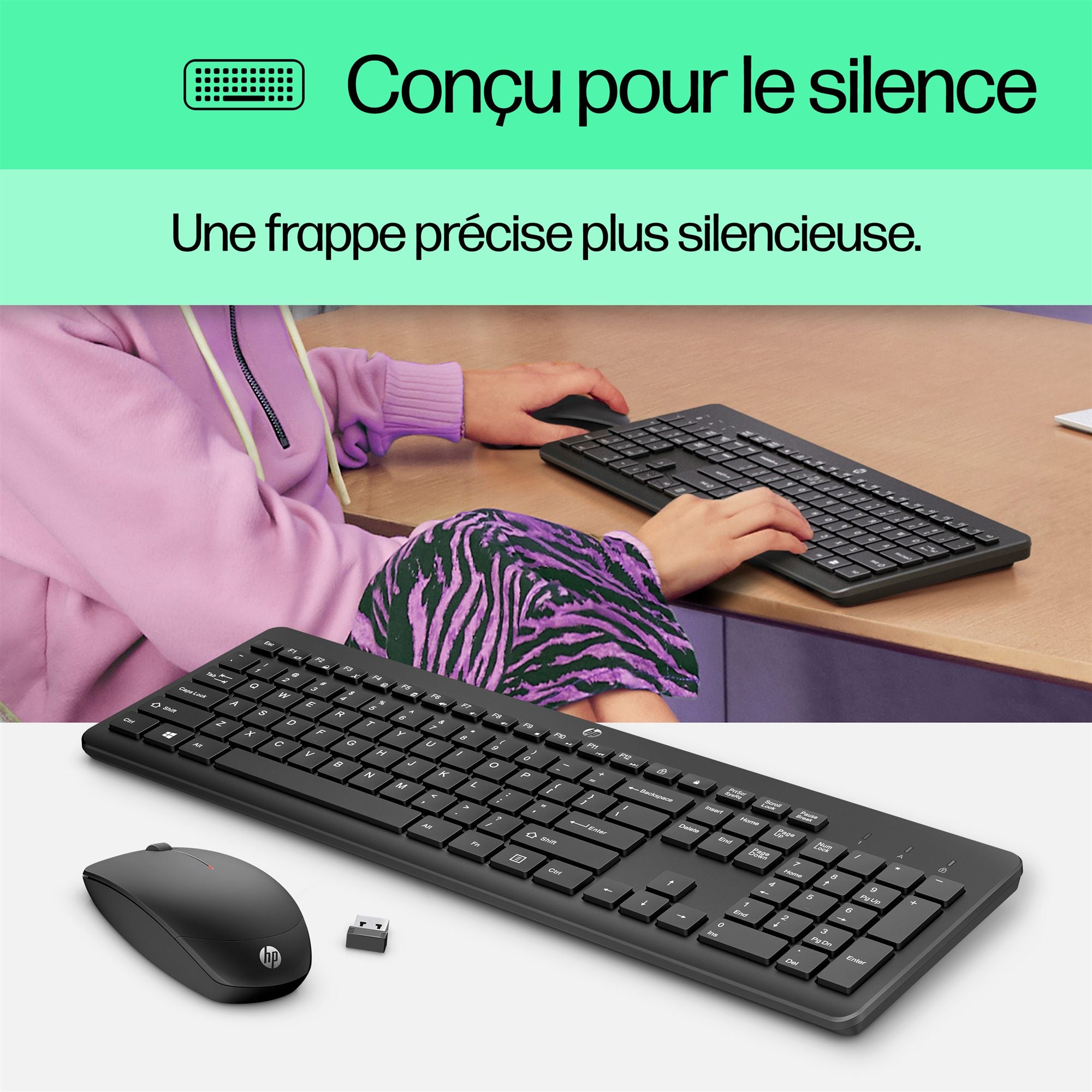HP 230 Wireless Mouse and Keyboard Combo White