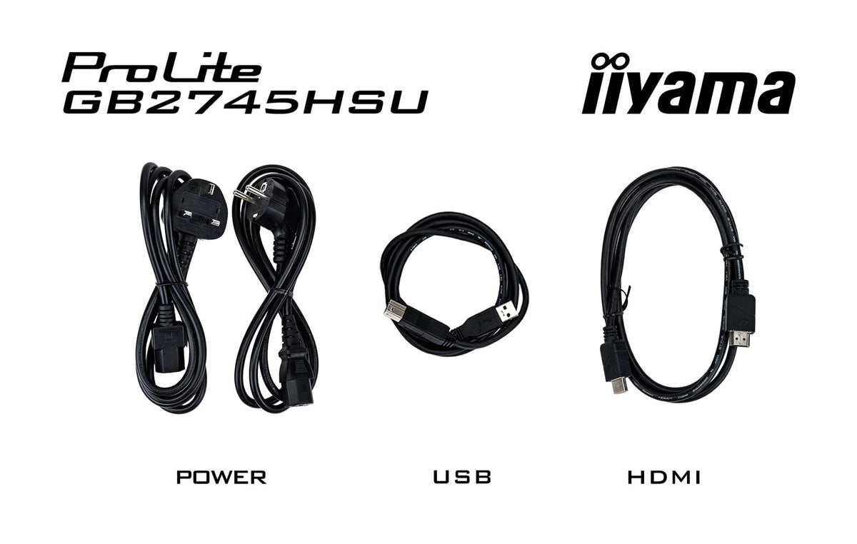 IIYAMA 27in G-Master Black Hawk, IPS panel, 1920x1080 100Hz, 1ms, 300cd/m2, 1300:1, Speakers, 1xHDMI, 1xDisplayPort, USB HUB (x2), 15cm height adjustable stand, Black Tuner, i-Style Colour