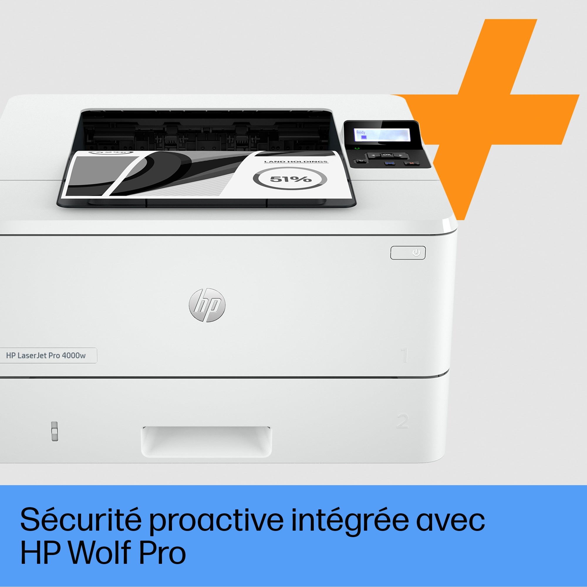 HP LaserJet Pro Imprimante HP 4002dwe, Noir et blanc, Imprimante pour Petites/moyennes entreprises, Imprimer, Sans fil  HP+  Éligibilité HP Instant Ink  Imprime