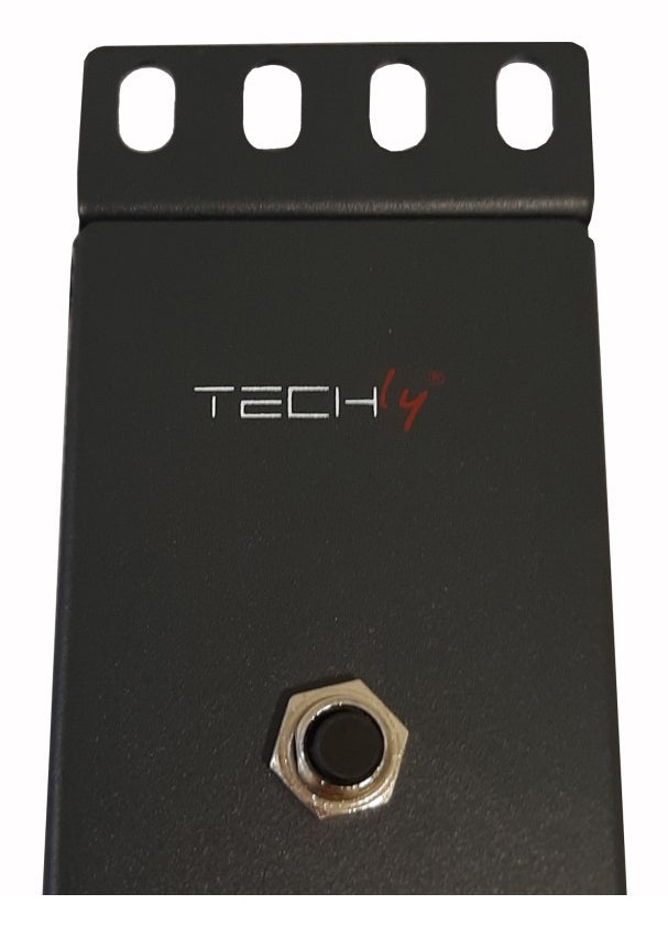 "Techly I-CASE STRIP-815I Barre de Rack 19"" 1.5U, 8x prises UNEL a l'arriere, 8x interrupteur a l'avant"
