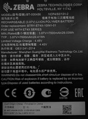 Zebra BTRY-ET4X-10IN1-01 Piece de rechange et accessoire pour tablette Batterie