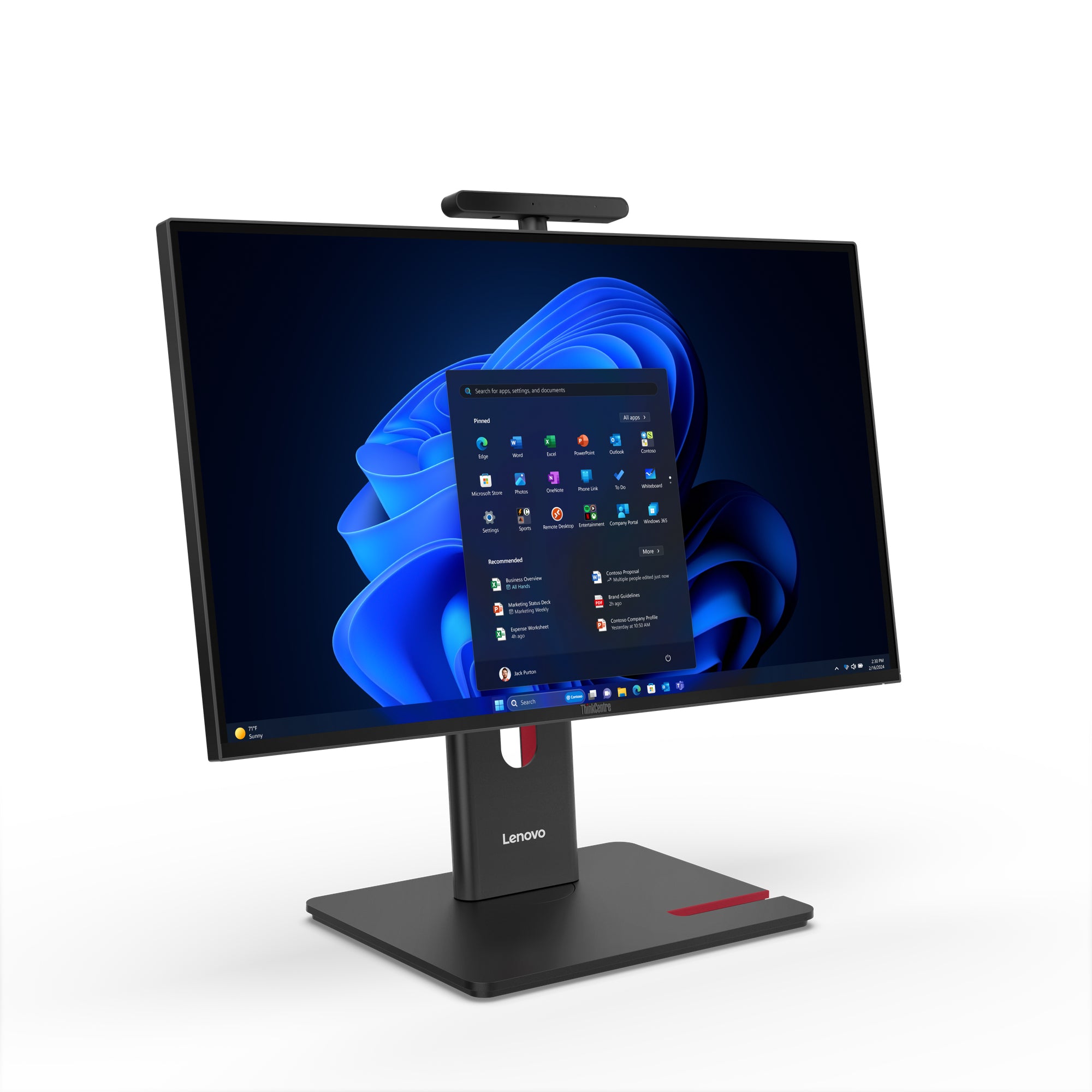 LENOVO ThinkCentre M90a Gen 6 Intel Core Ultra 7 265 23.8p FHD 16Go 512Go SSD M.2 2280 PCIe Intel Graphics W11P 3 Year Onsite