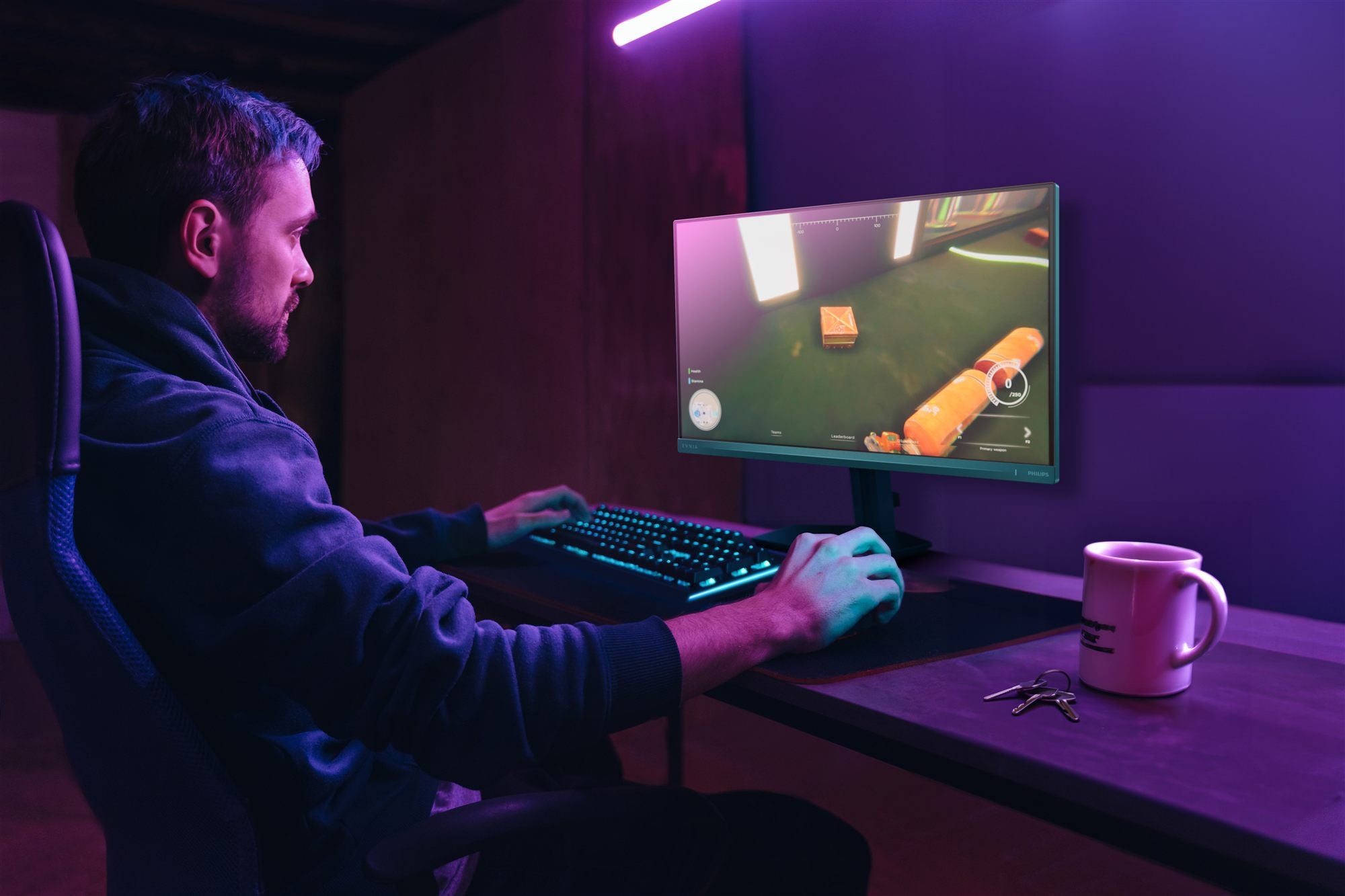 PHILIPS Evnia 3000 24M2N3200NF Ecran Gaming -24p- 1920 x 1080 FHD 144 Hz - IPS - 300cd/m² - 1500:1 - HDR10 - 0.5 ms-  HDMI, DP