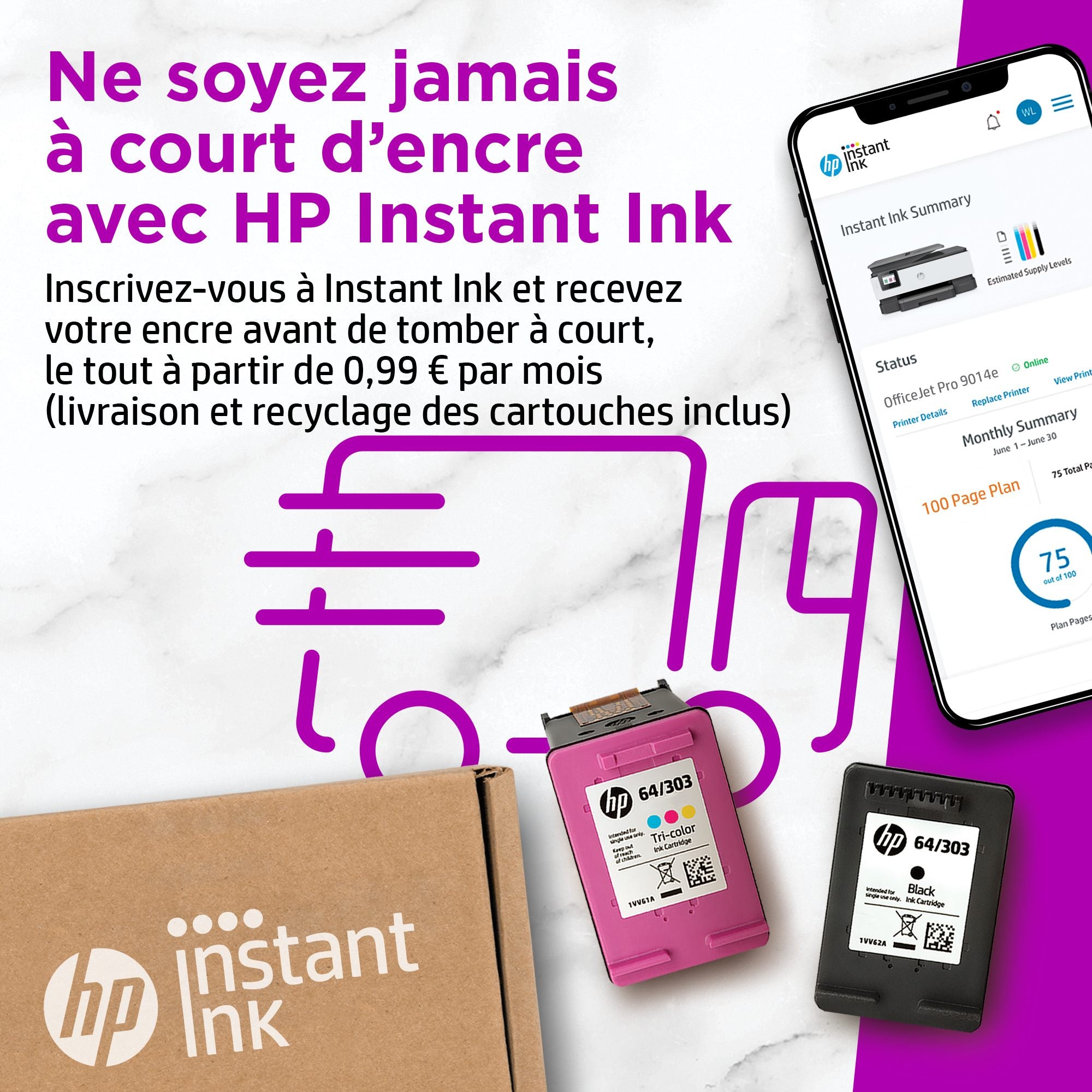 HP OfficeJet Pro 9014e All-in-One A4 color 22ppm USB WiFi Print Scan Copy Fax