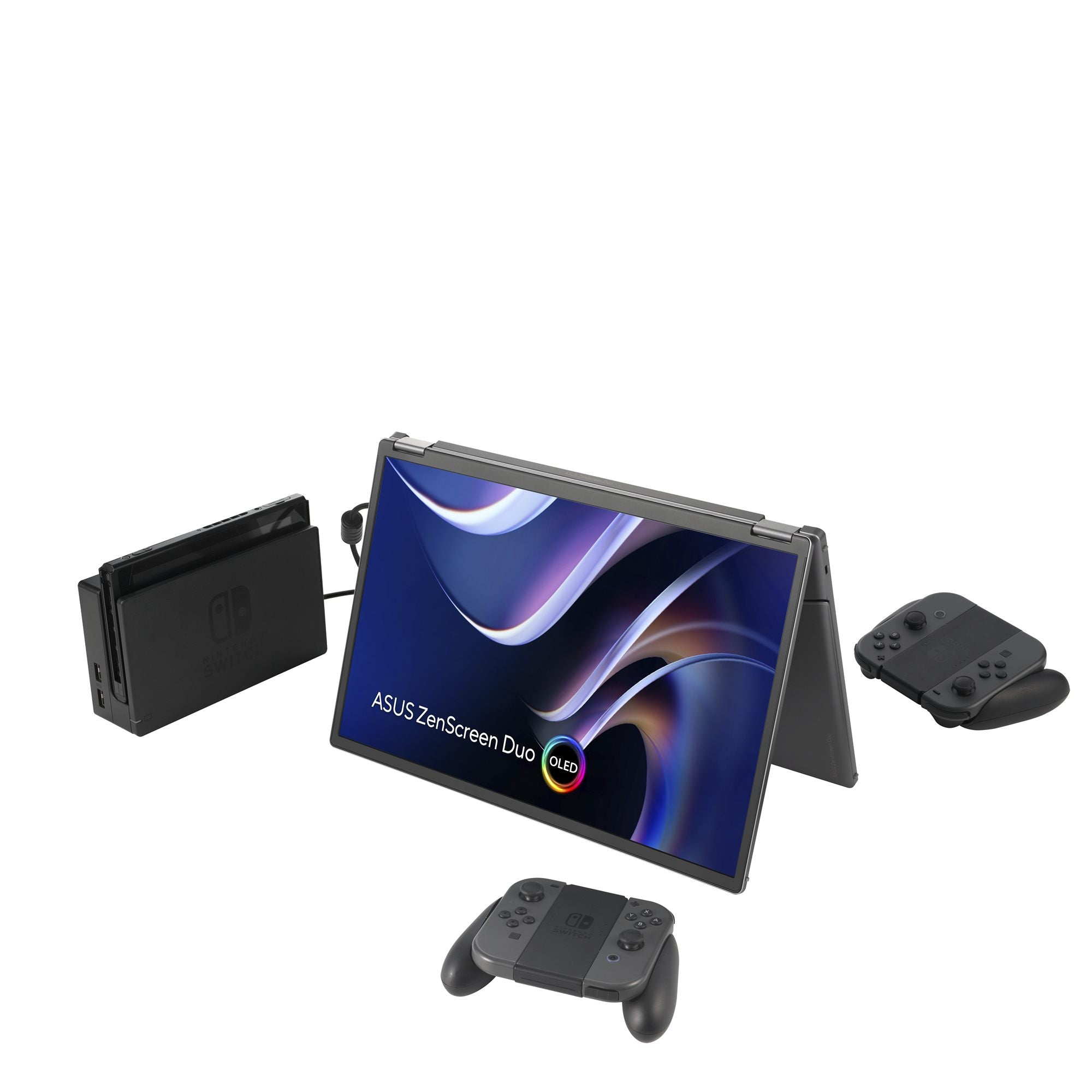 ASUS ZenScreen Duo OLED MQ149CD 14p OLED WUXGA 16:10 60Hz 400cd/m2 1ms MiniHDMI 2xUSB-C USB Hub: 4xUSB 3.2 G1 Type-A