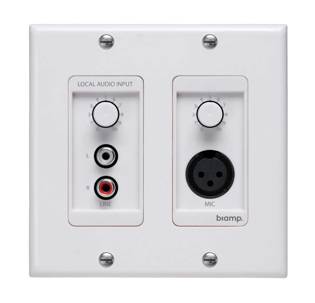 Biamp Active Local Input Panel with Line and Microphone Inputs with Individual Volume Contol