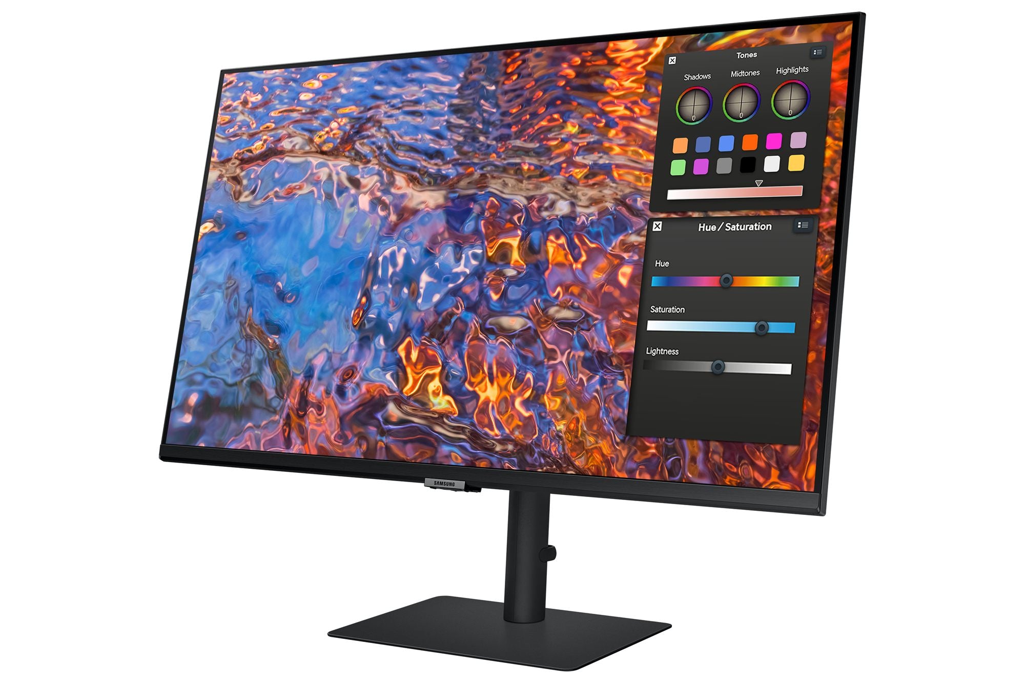SAMSUNG LS32B800PXPXEN 32p 16:9 3840x2160 IPS 5ms HDR400 HAS/Swivel/Pivot/Tilt HDMI/DP/USB-C 90W/LAN USB3 Hub VESA 100