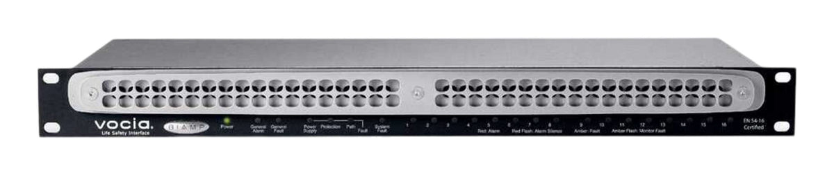 Biamp Vocia Life Safety Interface, with 4 discrete inputs and support for Vocia IM-16 Interface Module
