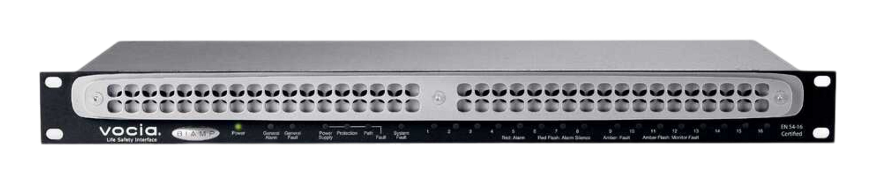 Biamp Vocia Life Safety Interface, with 4 discrete inputs and support for Vocia IM-16 Interface Module