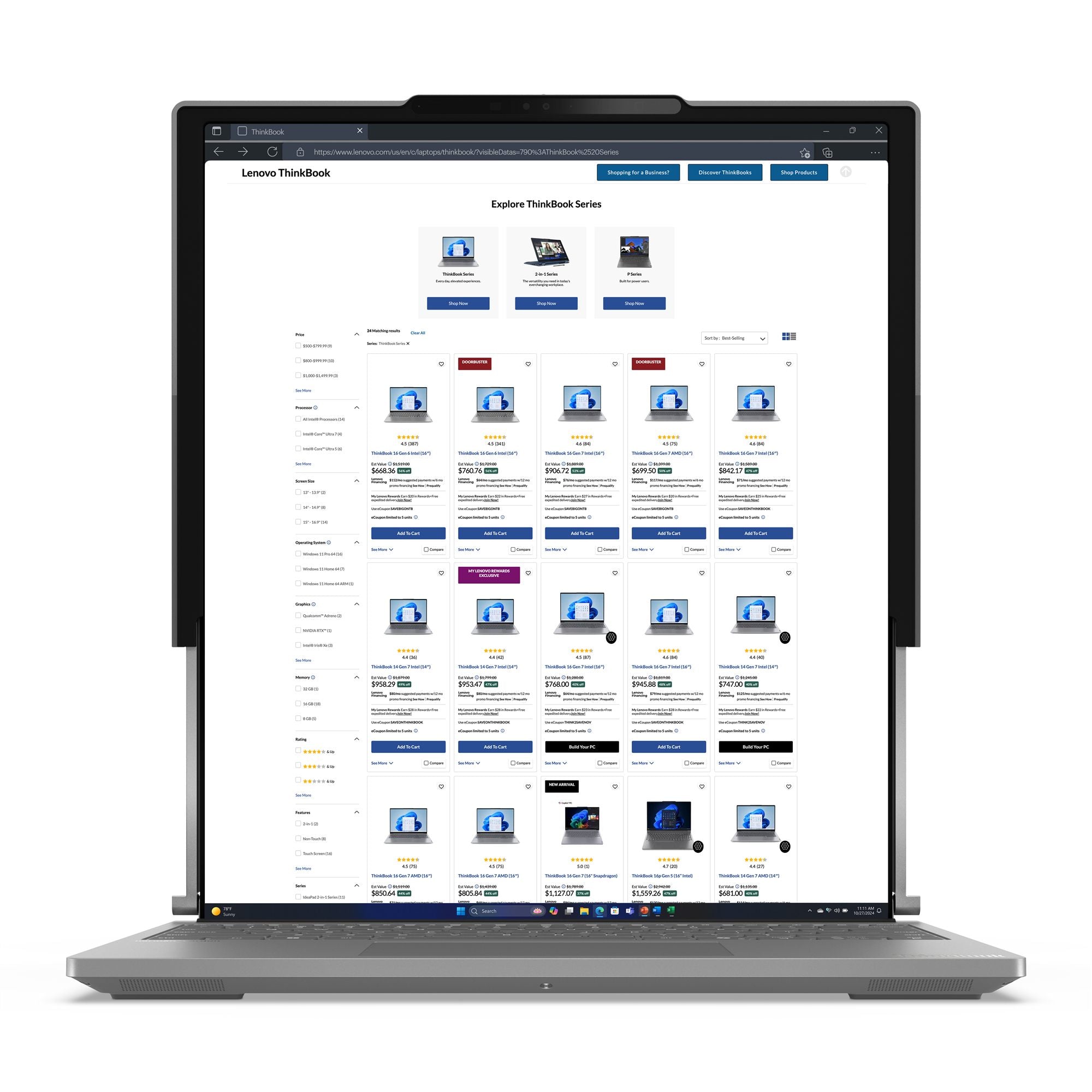 LENOVO ThinkBook Plus - G6 - Rollable - 14" OLED - Intel Core Ultra 7 - 258V - W11Pro - 32Go RAM - 1To SSD
