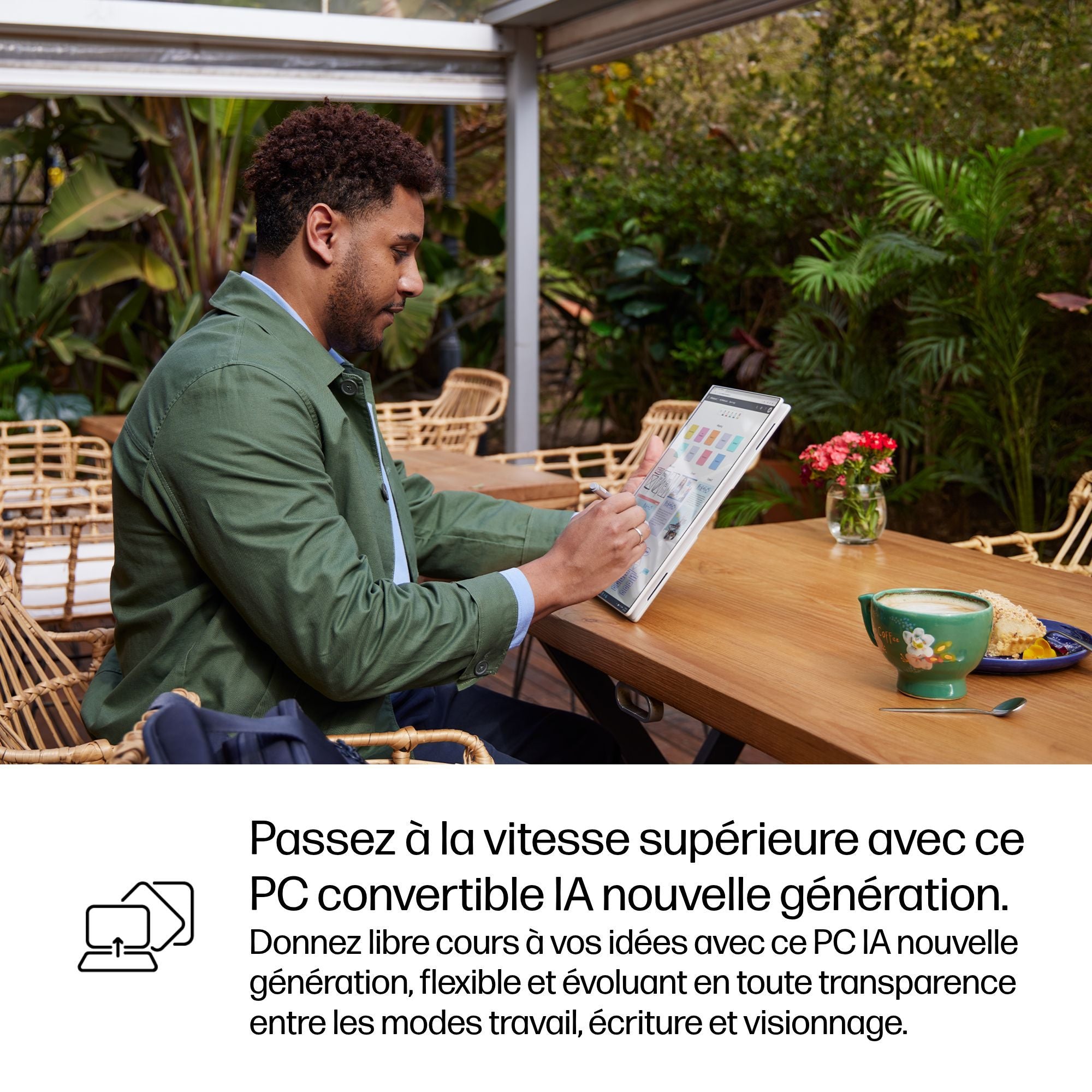 HP EliteBook X Flip IA Nouvelle génération Intel Core Ultra 7 258V 14p WUXGA 32Go 1To SSD UMA W11P Copilot + PC 3/3/0