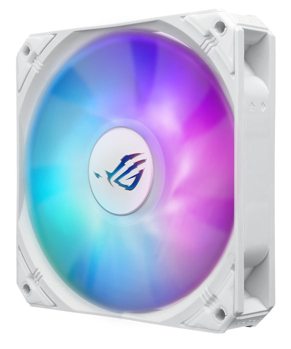 ASUS ROG Strix LC III 240 ARGB WHT all-in-one CPU liquid cooler with 360 rotatable water block Premium ROG ARGB fans
