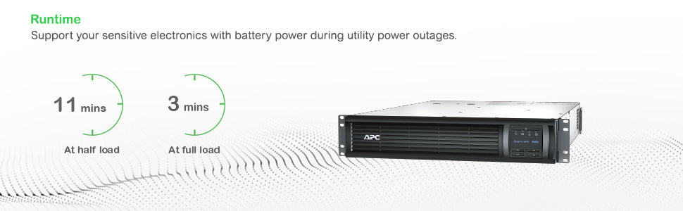 APC Smart-UPS SMT3000RMI2UC UPS Rack AC 230V 2700Watt 3000VA 1-phase RS-232 USB oc 12 2U BK with APC SmartConnect