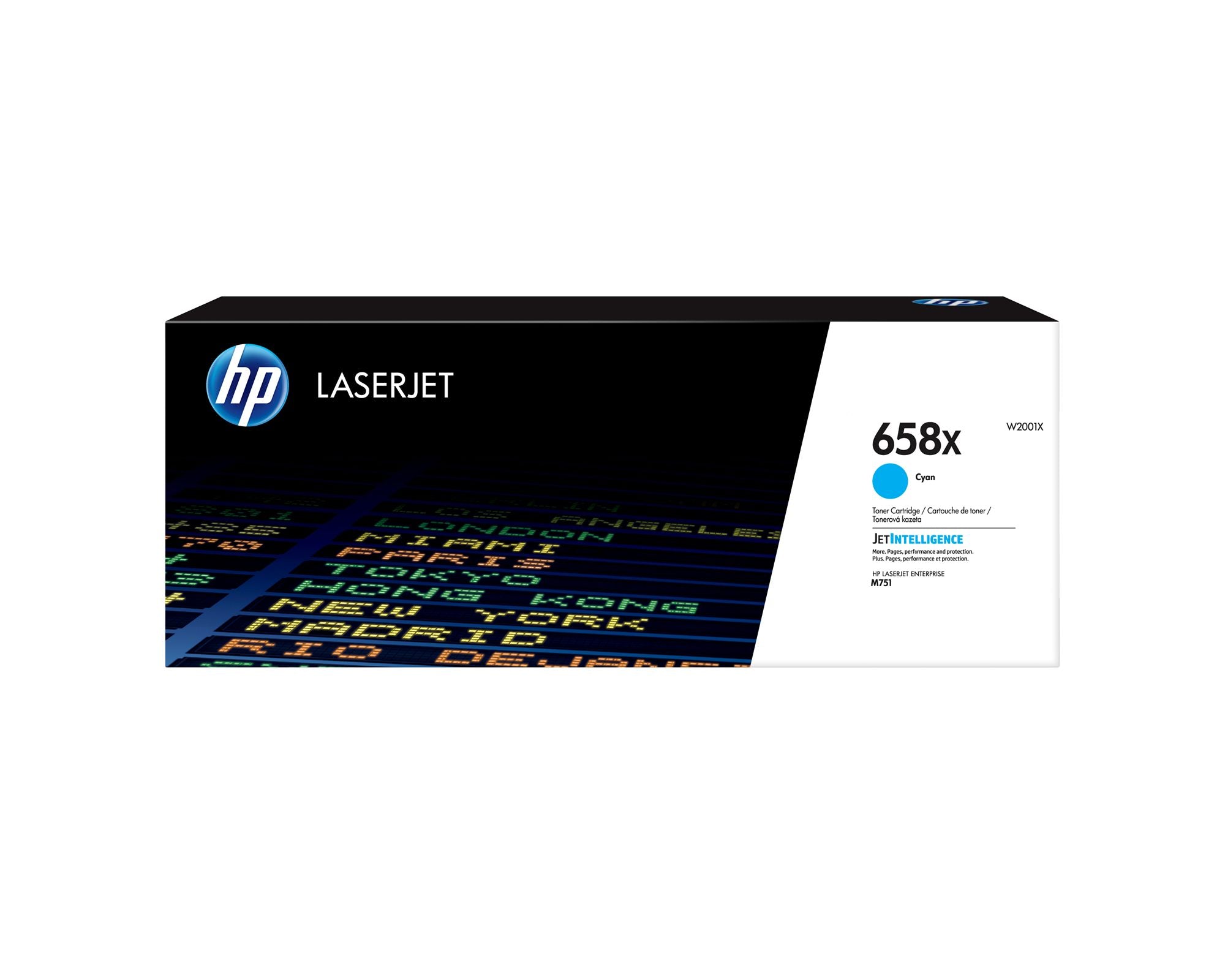 HP 658X Cyan LaserJet Toner Cartridge