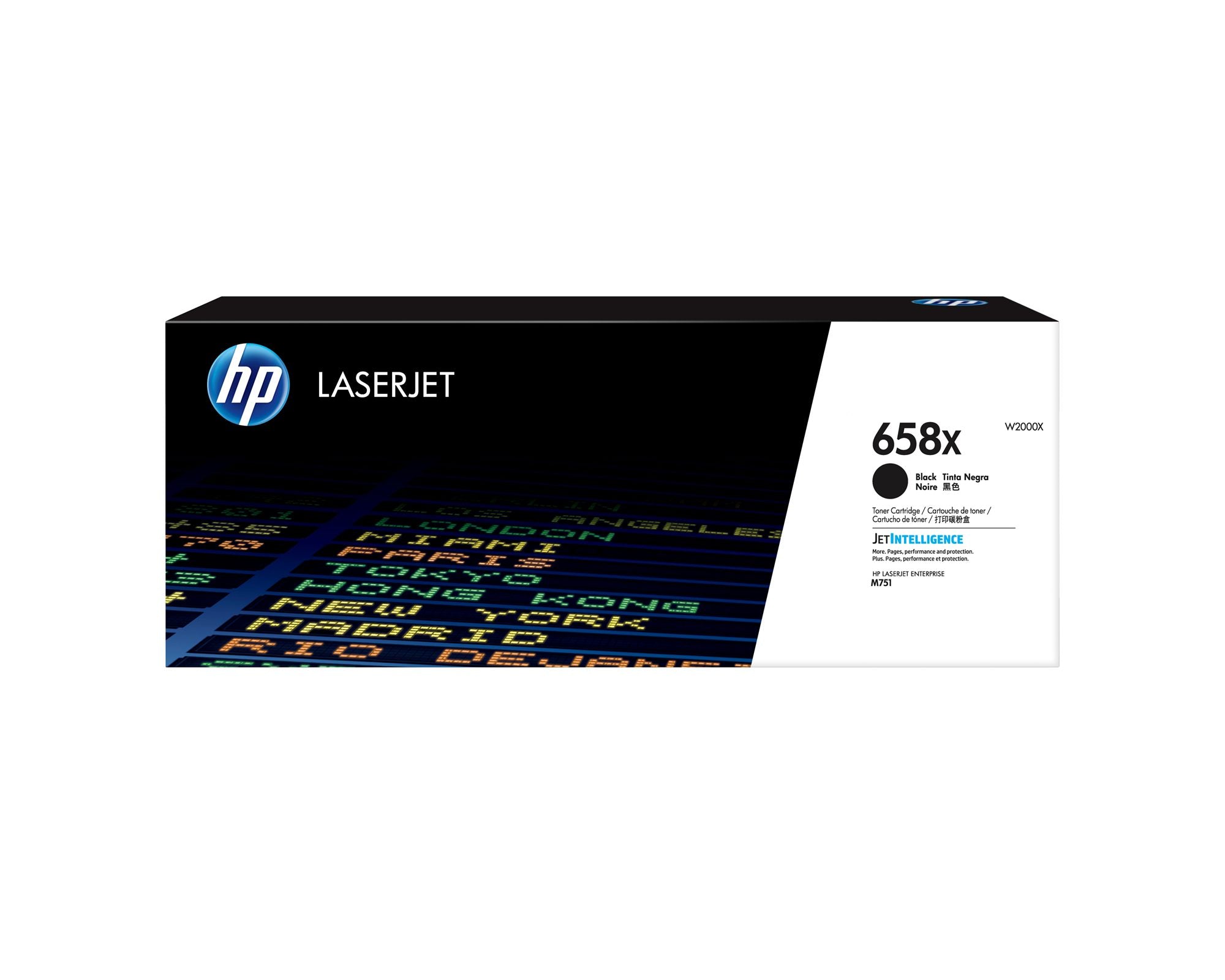 HP 658X Black LaserJet Toner Cartridge