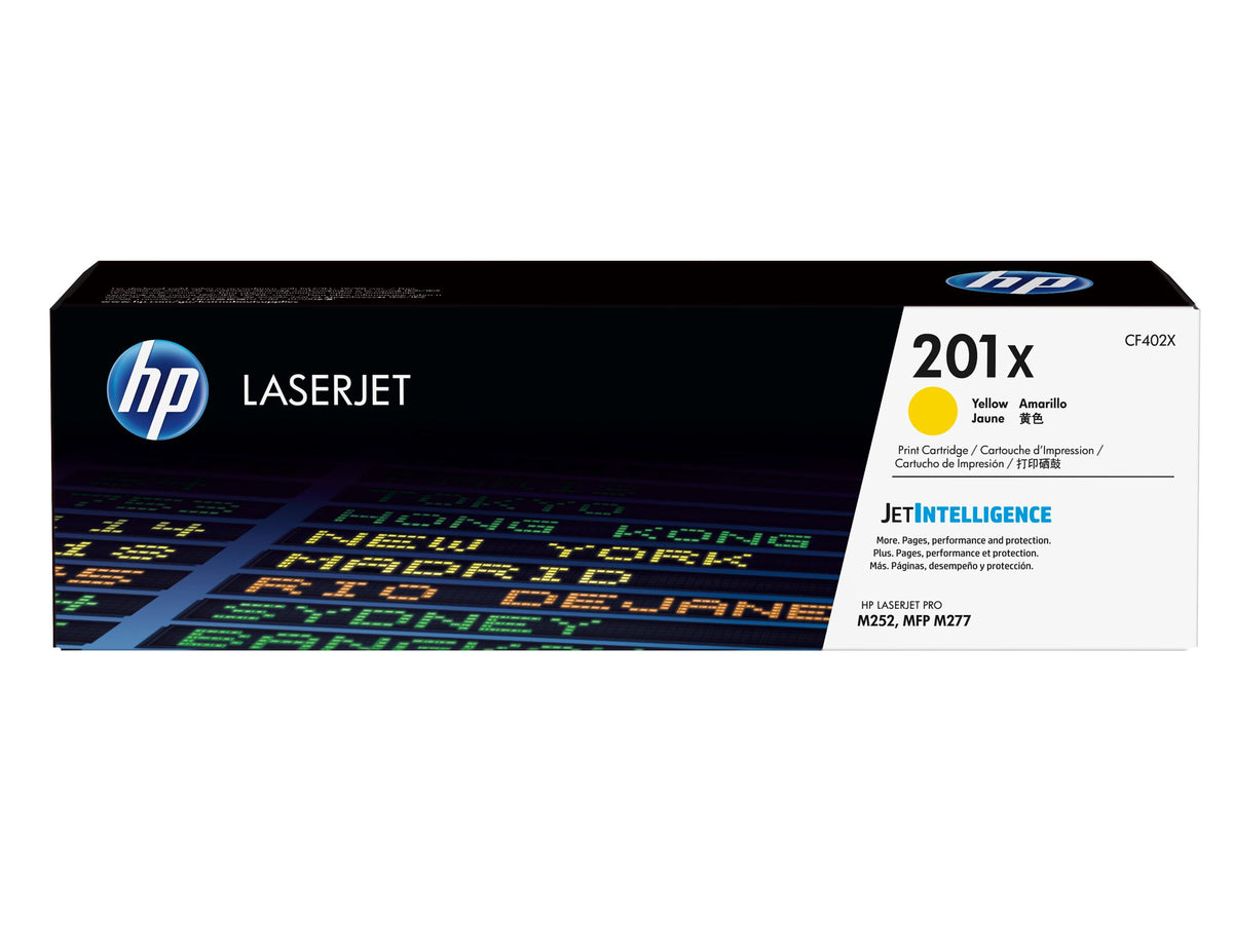 HP 201X original Toner cartridge CF402X yellow 2.300 pages high capacity