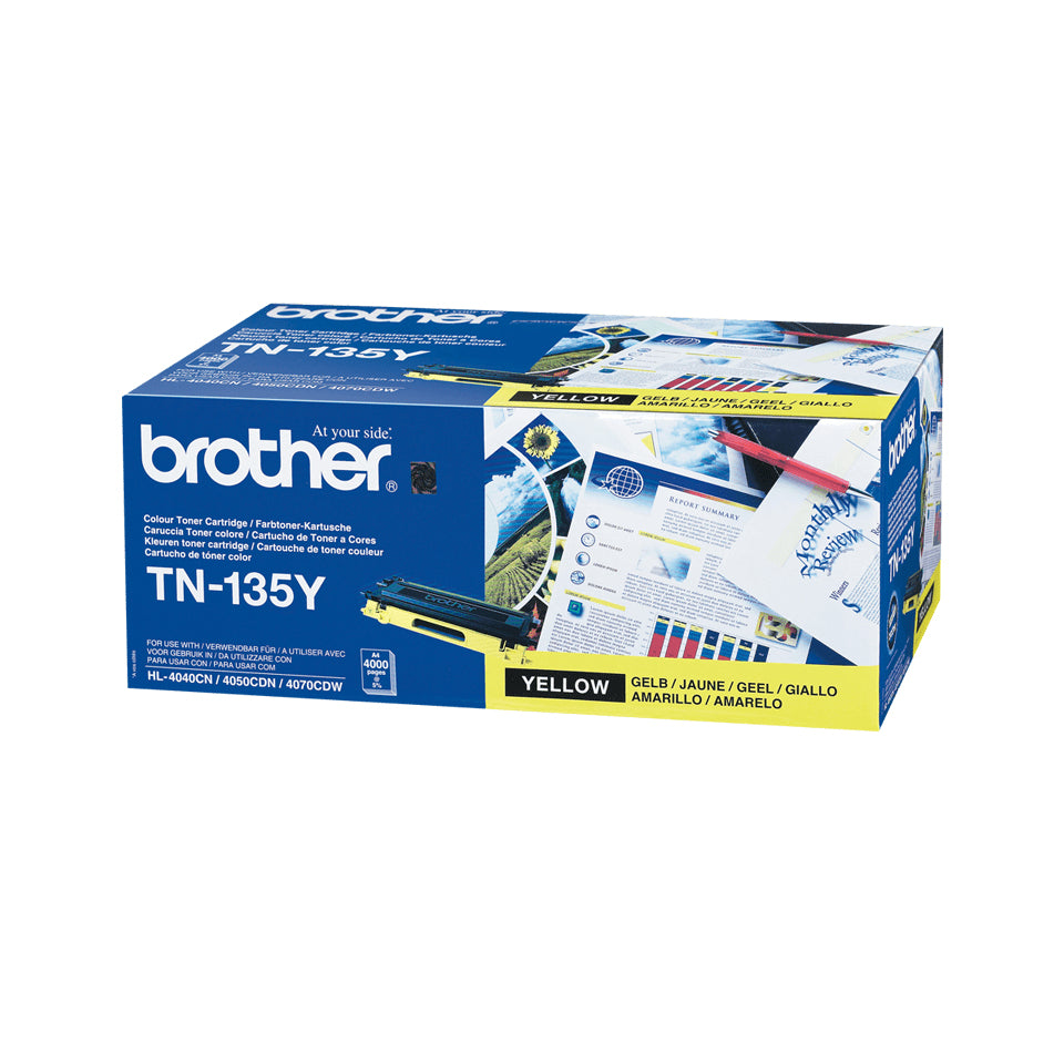BROTHER TN-135 cartouche de toner jaune haute capacité 4.000 pages pack de 1