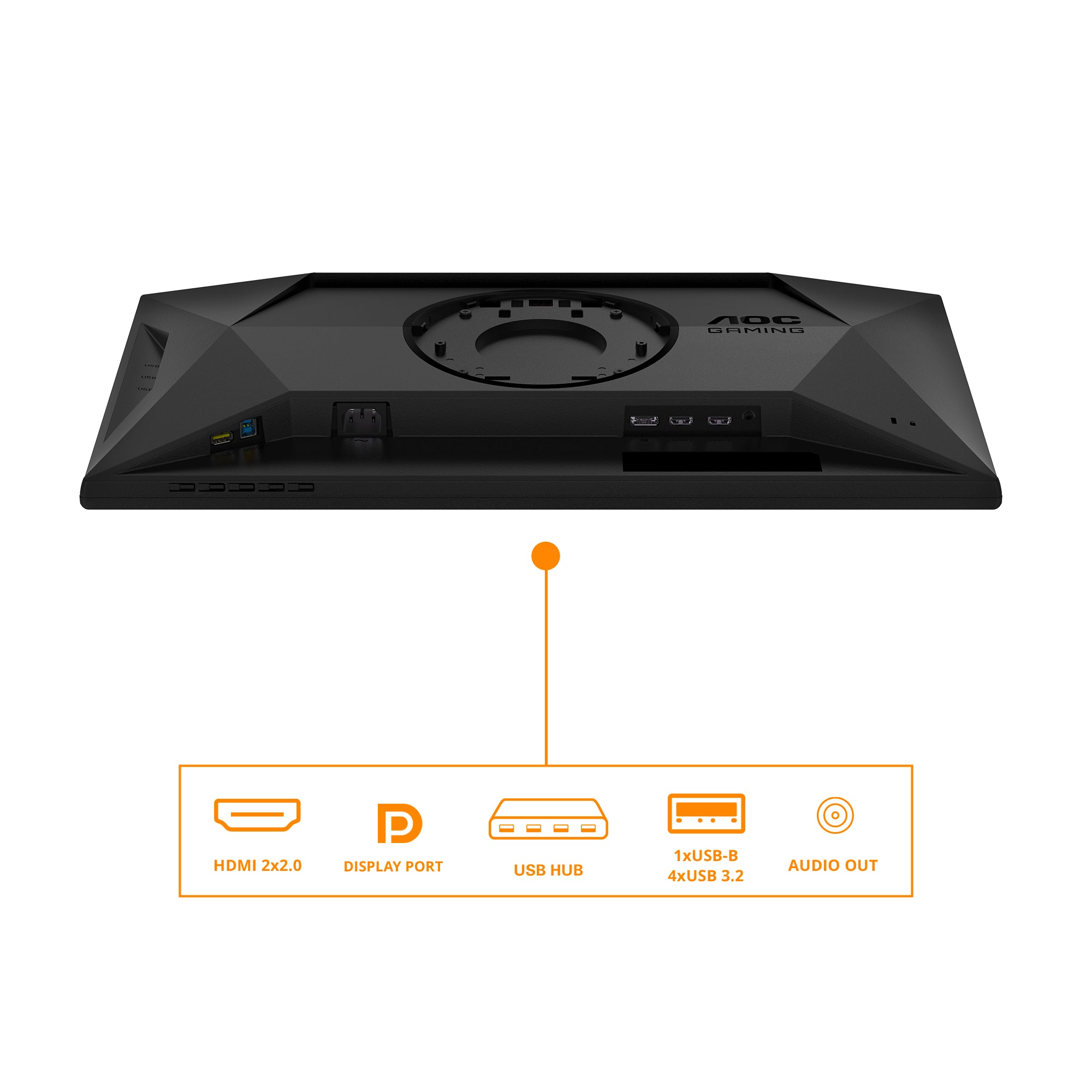 AOC 25G4SXU 24.5p Fast IPS FHD 310Hz 0.3ms 400cd/m2 HDMI 2.0 DP1.4 HUB USB