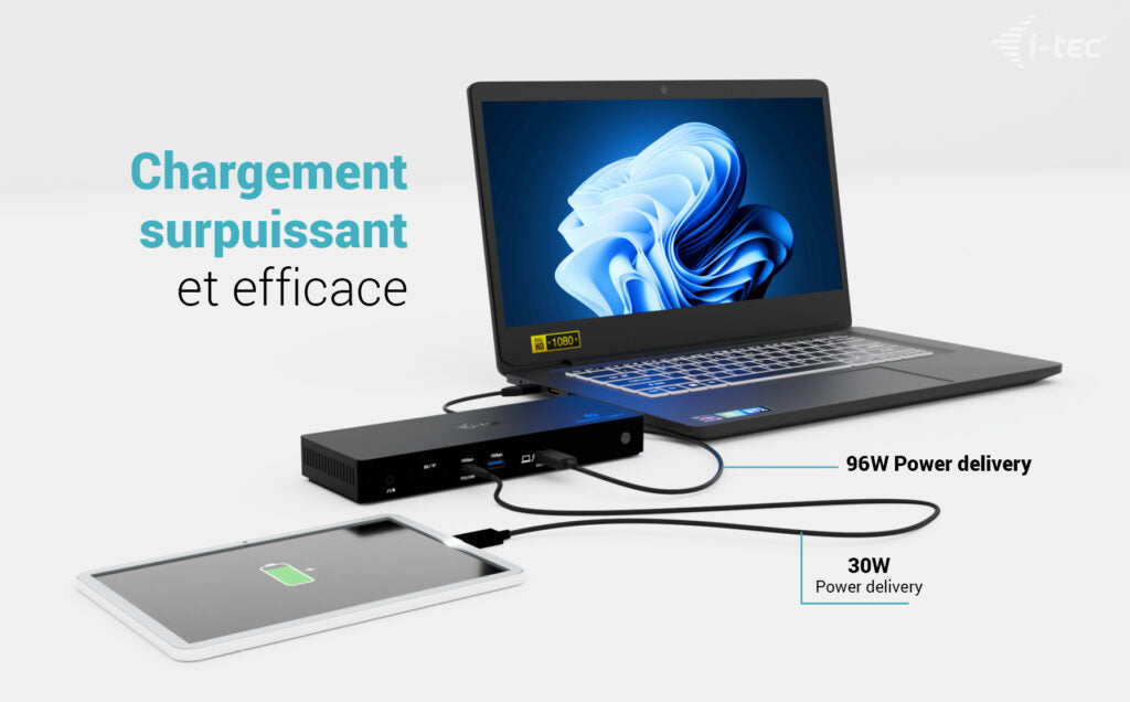 I-TEC Thunderbolt4 3xDisplay DS 2xHDMI 1xTB3 1x2.5GLAN 1xUSB-C Gen2 2xUSB-A Gen2 2xUSB-A Gen1 SD+TF Cardreader 1x Audio/Mic PD 96W