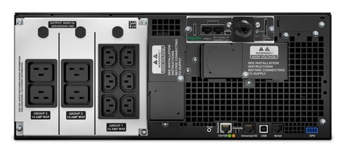 APC Marine Smart-UPS On-Line UPS Rack AC 220/230/240V 6000Watt 6000VA Ethernet serial output connectors 10 4U