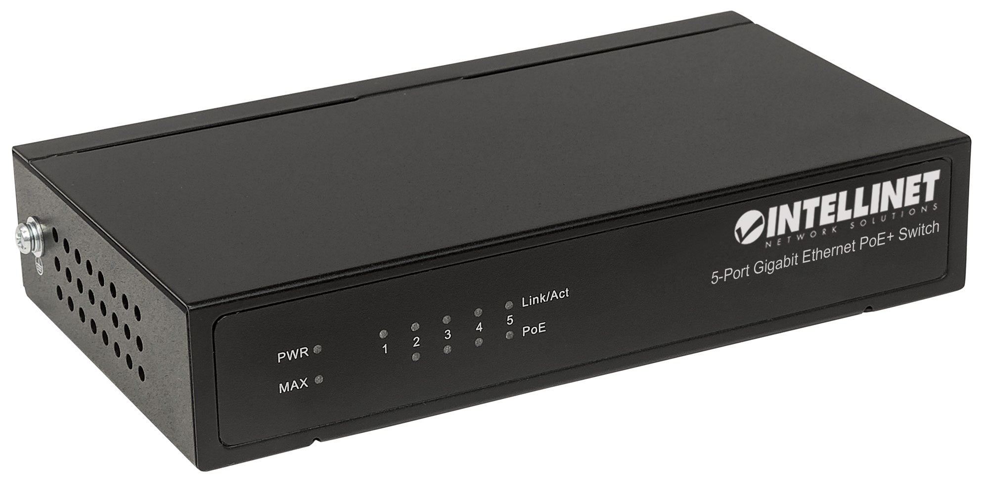 Intellinet 561228 commutateur réseau Non-géré Gigabit Ethernet (10/100/1000) Connexion Ethernet, supportant l'alimentation via ce port (PoE) Noir