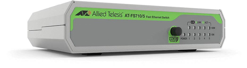 ALLIED 5-port 10/100TX unmanaged switch with internal PSU EU Power Cord