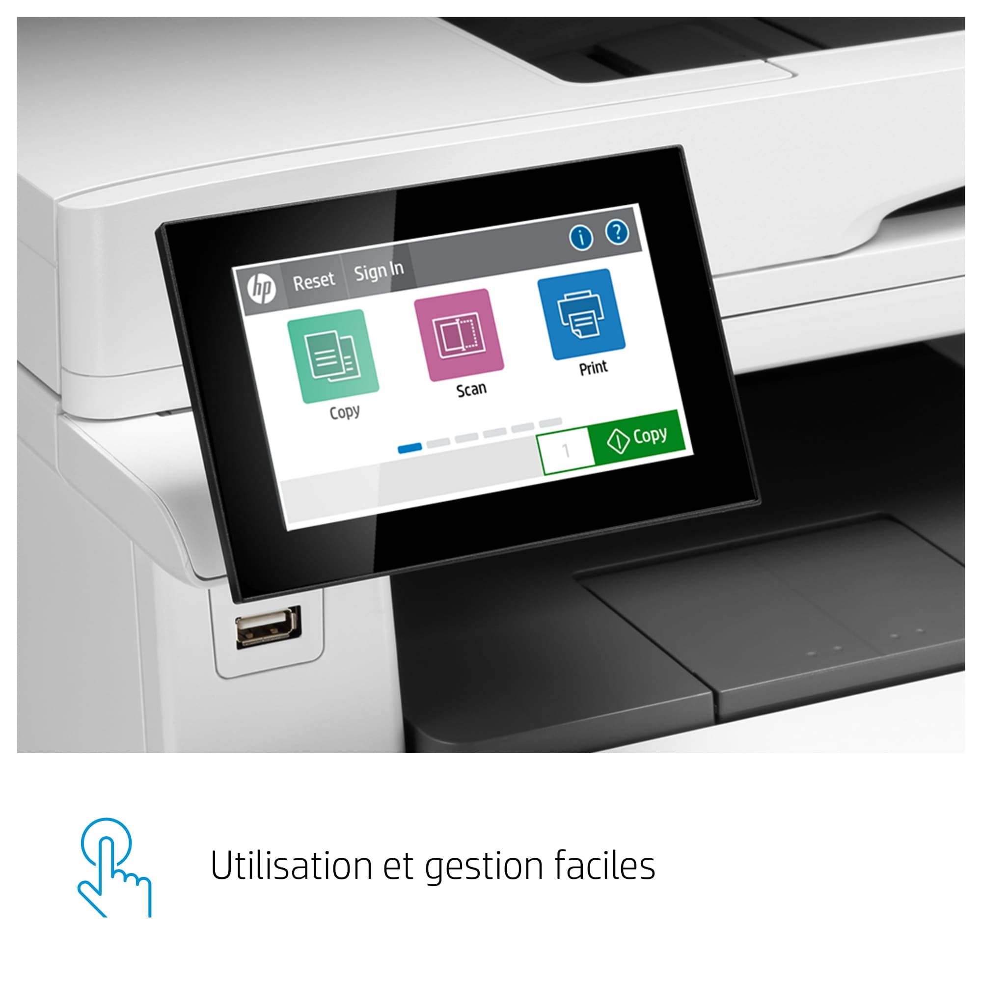 HP Color LaserJet Enterprise MFP M480f MFP colour laser A4 27ppm Copy 27ppm Print 300sheets USB LAN