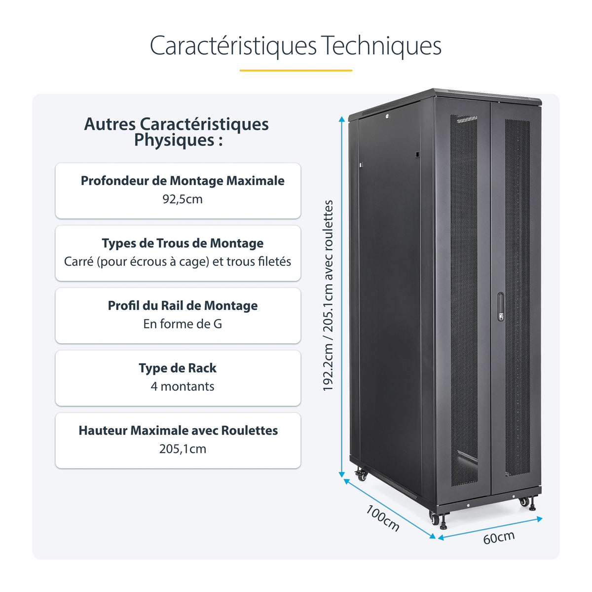 Server Rack Cabinet - 42U 36in Deep