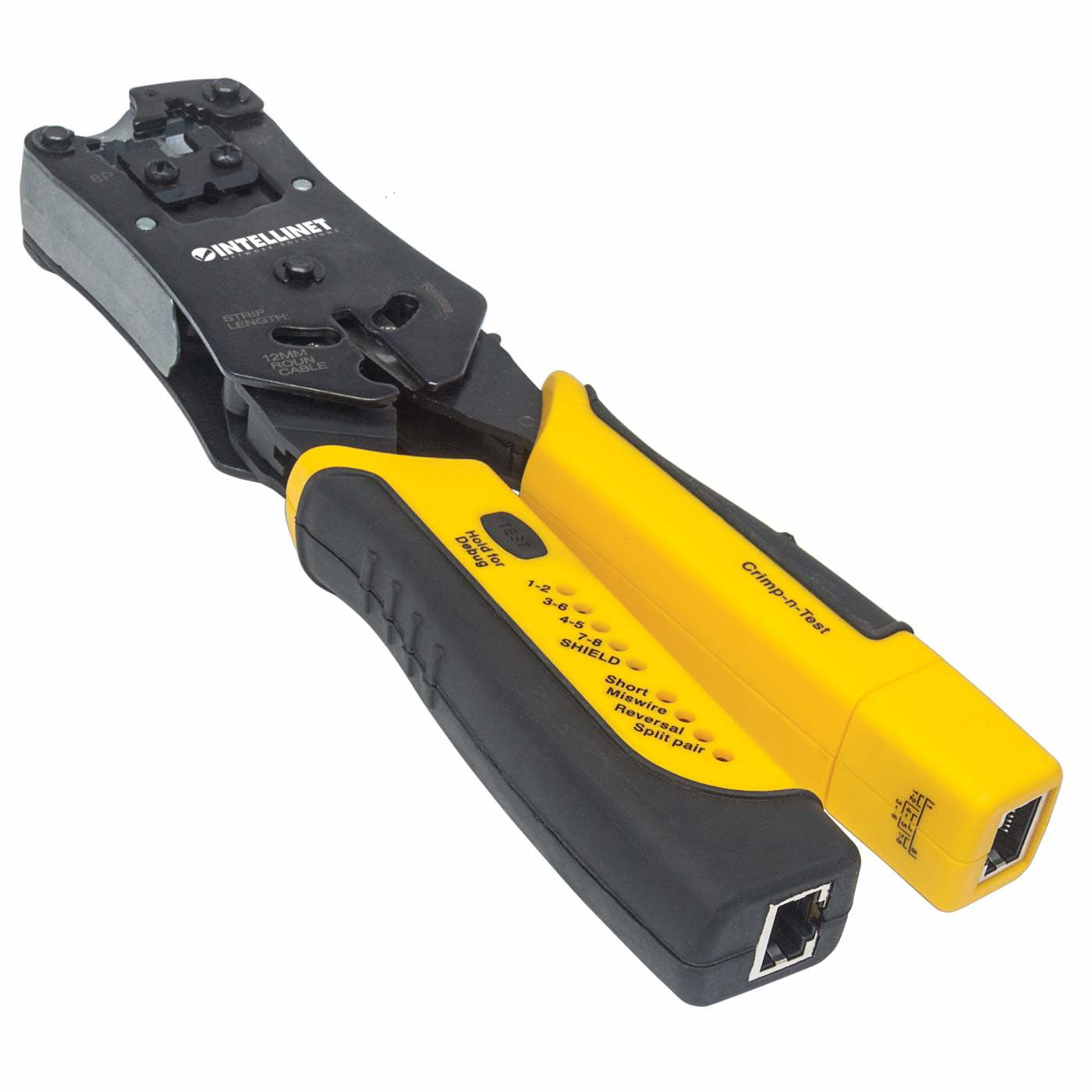 Intellinet 780124 Pince a sertir Noir, Jaune