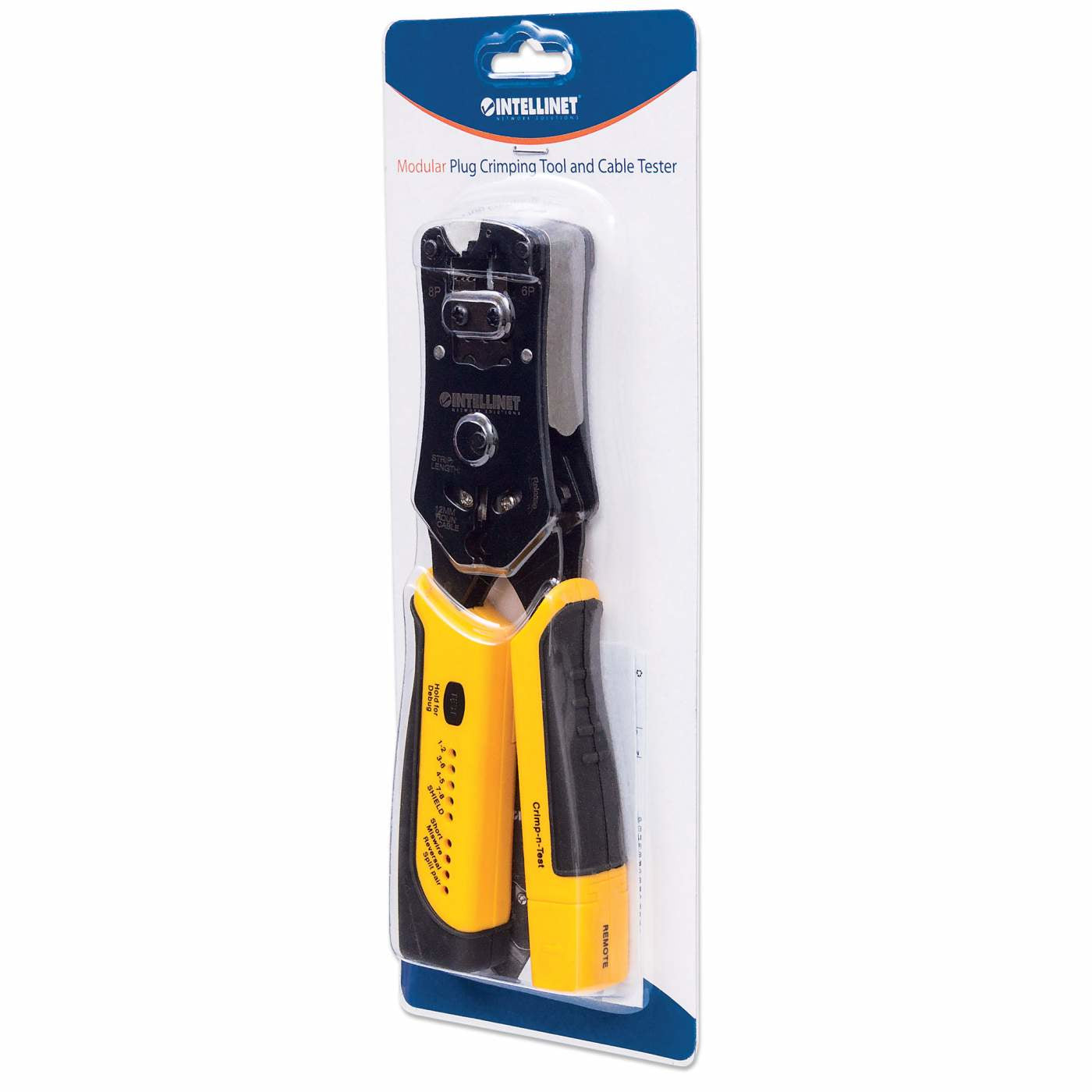 Intellinet 780124 Pince a sertir Noir, Jaune