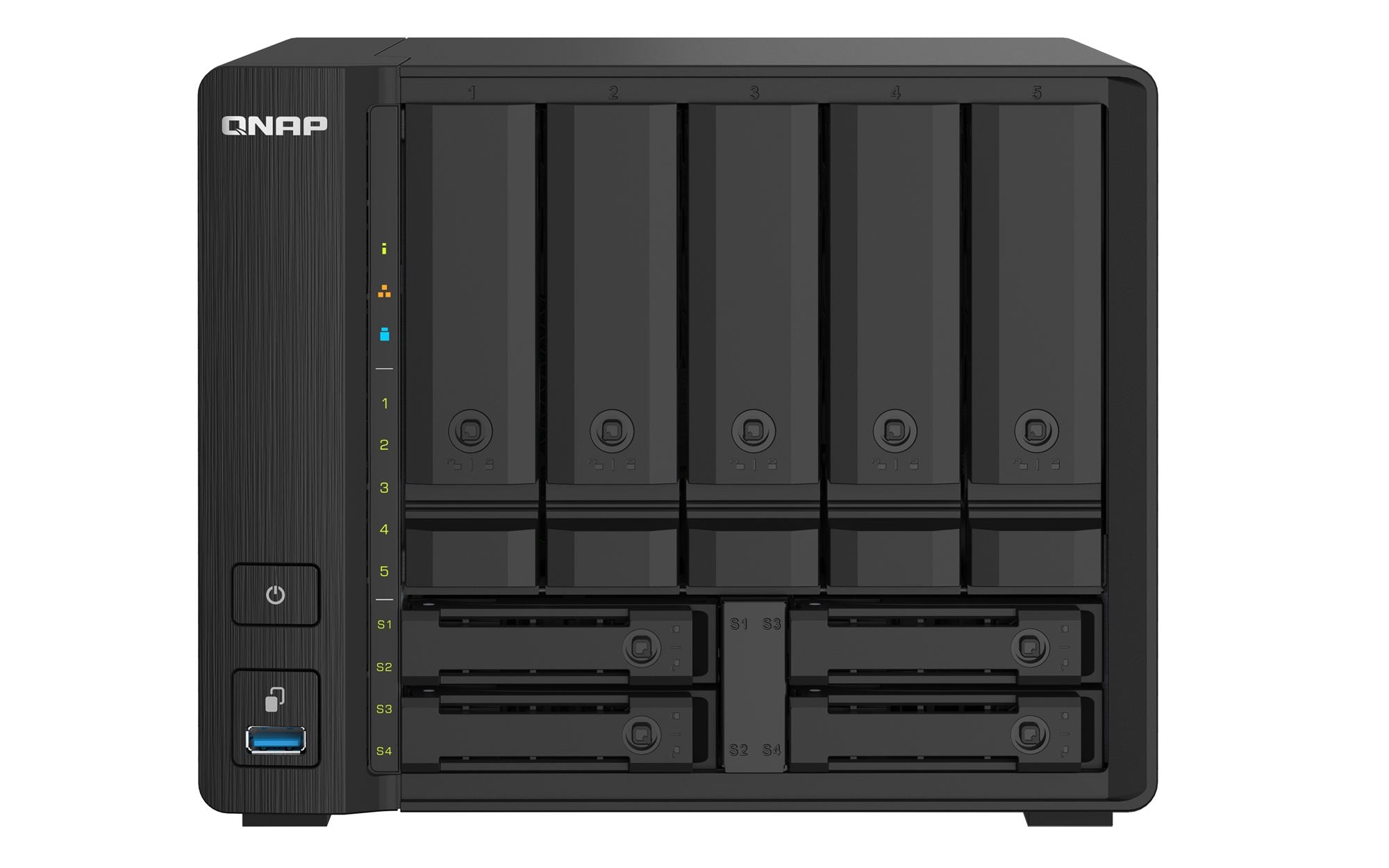 Desktop 9Bay NAS 4GB RAM 10Gbe Black