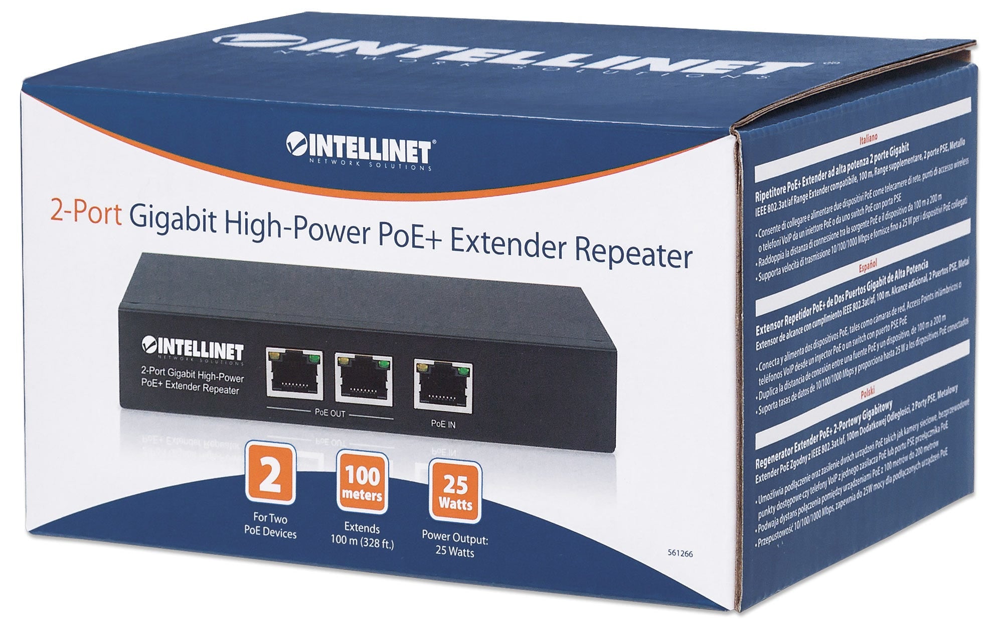 Intellinet 561266 prolongateur réseau Noir
