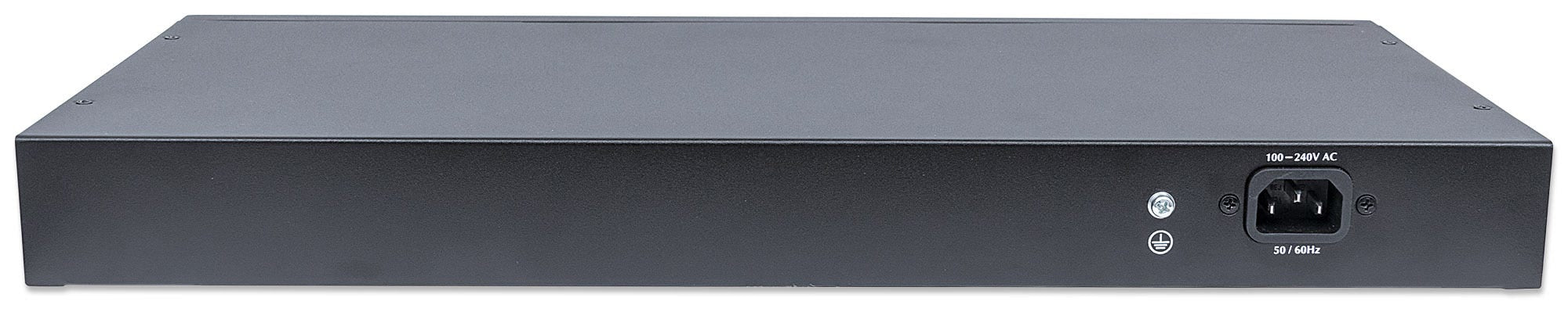 Intellinet 561198 commutateur réseau Géré L2+ Gigabit Ethernet (10/100/1000) Connexion Ethernet, supportant l'alimentation via ce port (PoE) 1U Noir